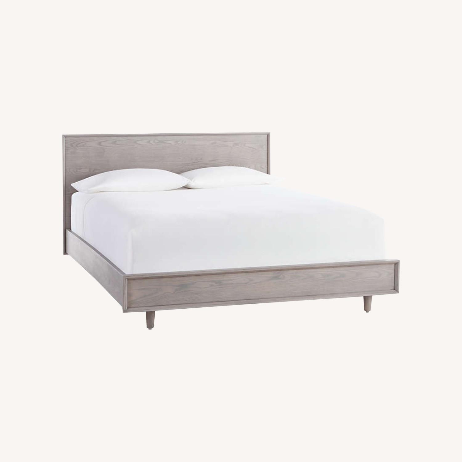 Crate & Barrel Tate Stone Queen Bed AptDeco