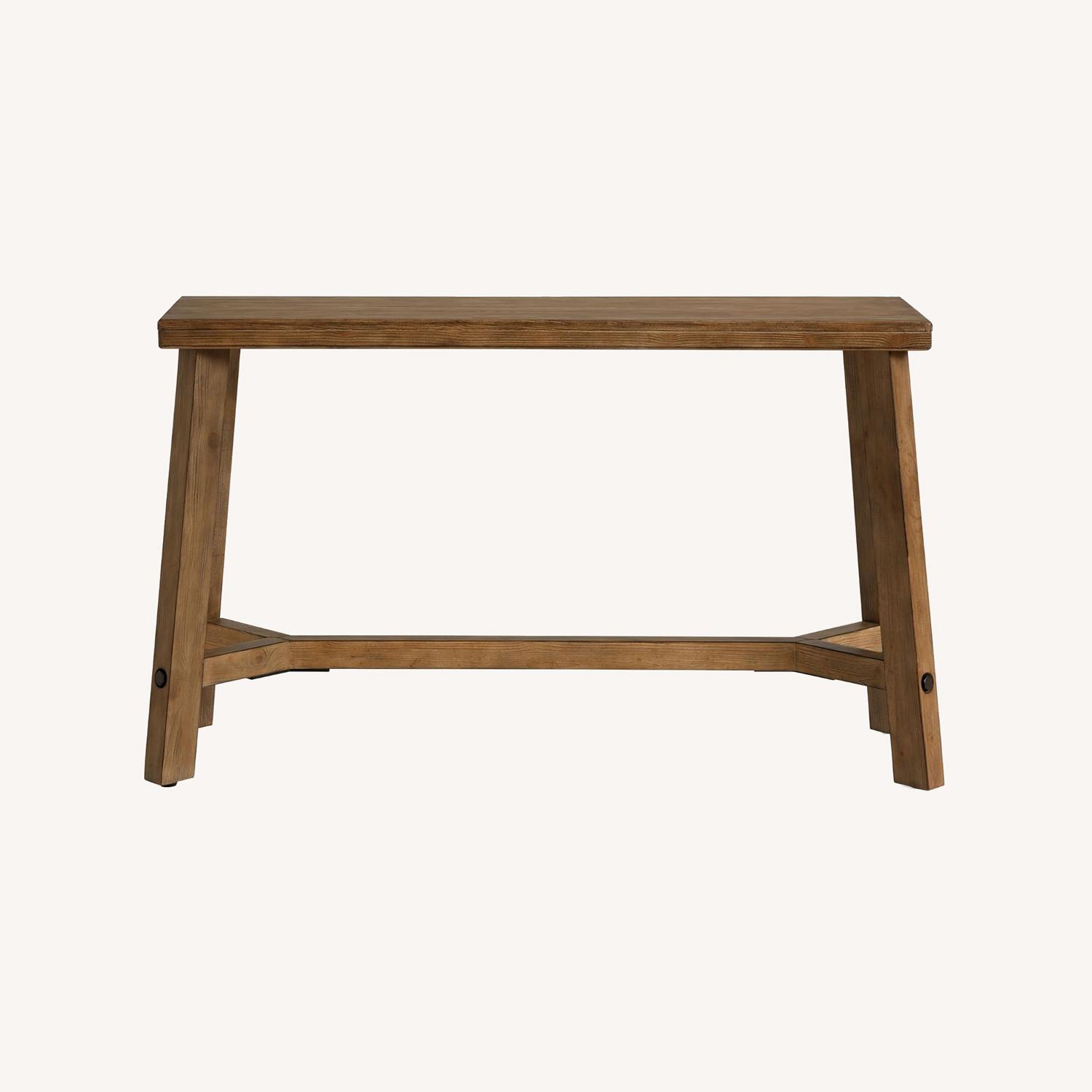 Pottery Barn Rustic Farmhouse Console Table - image-0
