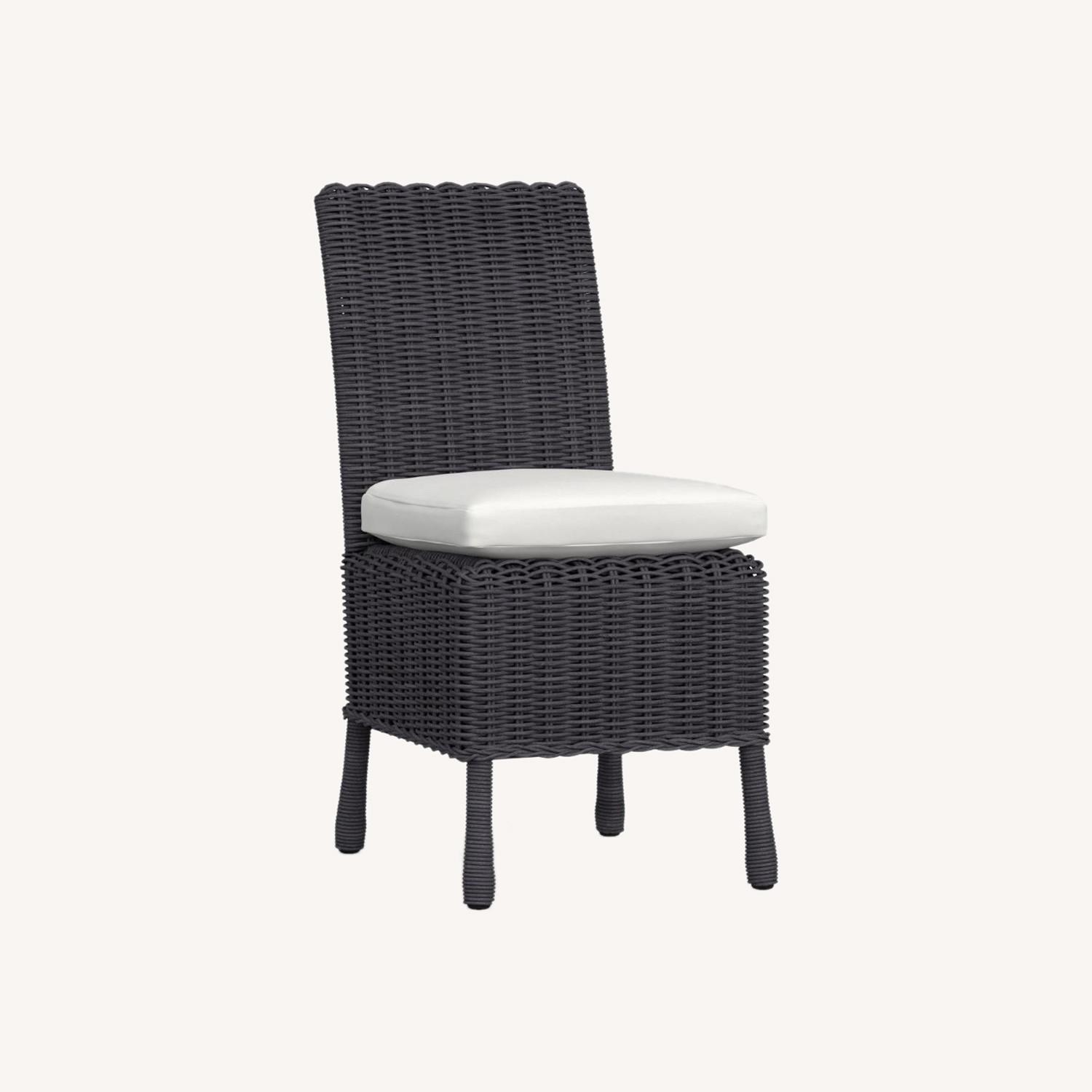 Pottery Barn Huntington Wicker Outdoor Dining Chair - image-0