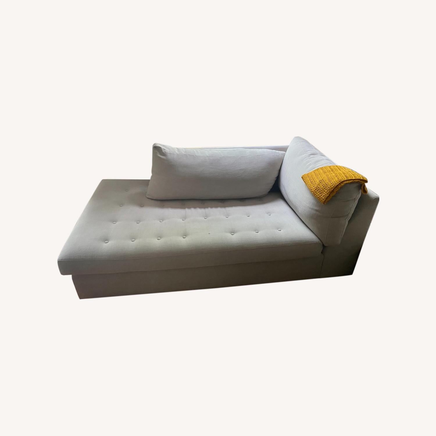 Light Gray Chaise Sofa - image-4