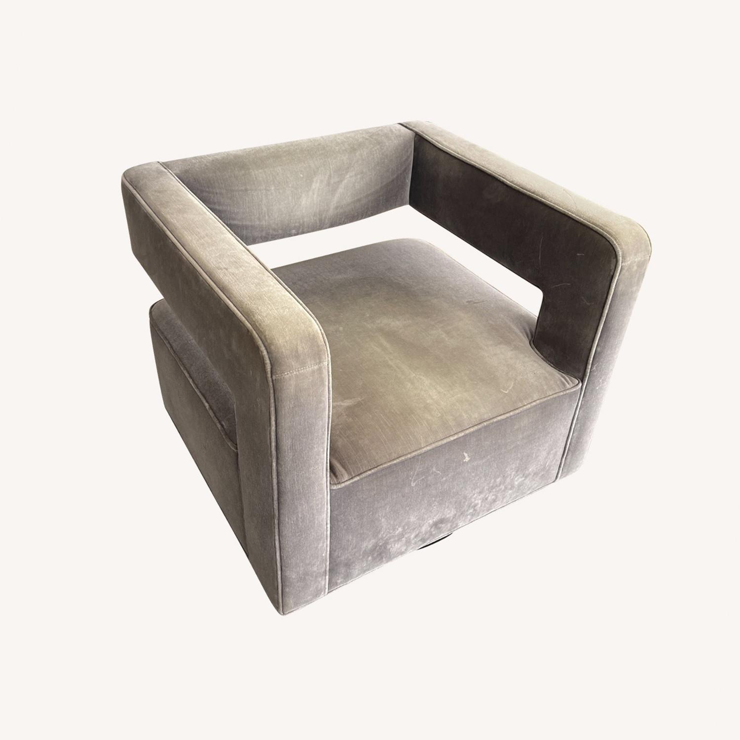 Restoration Hardware Swivel Arm Chair AptDeco