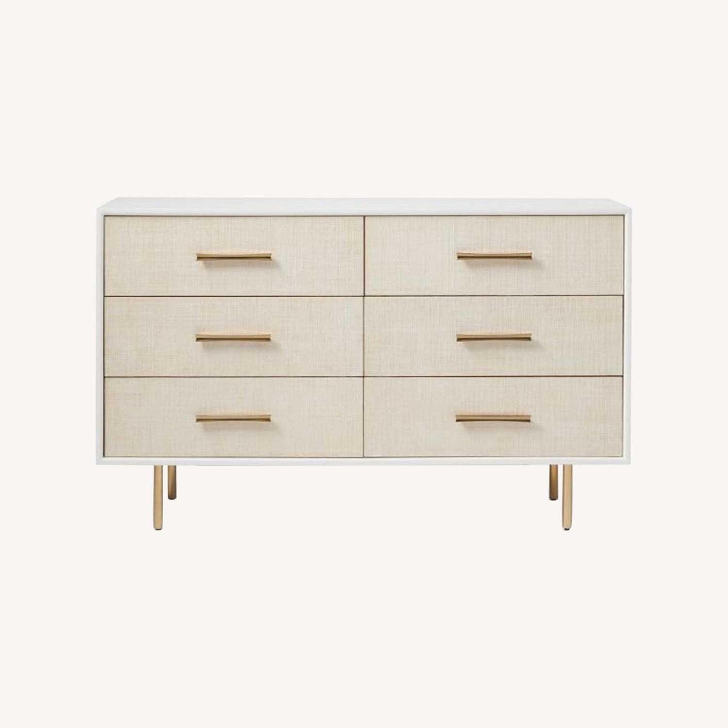West Elm Margot Raffia 6-Drawer Dresser (56