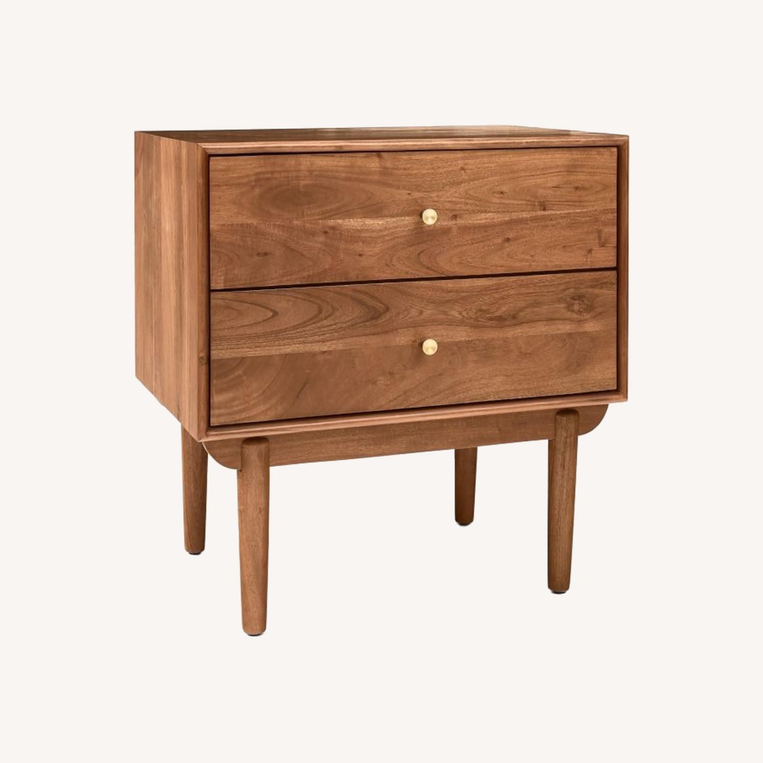 West Elm Keira Solid Wood Nightstand (25") AptDeco