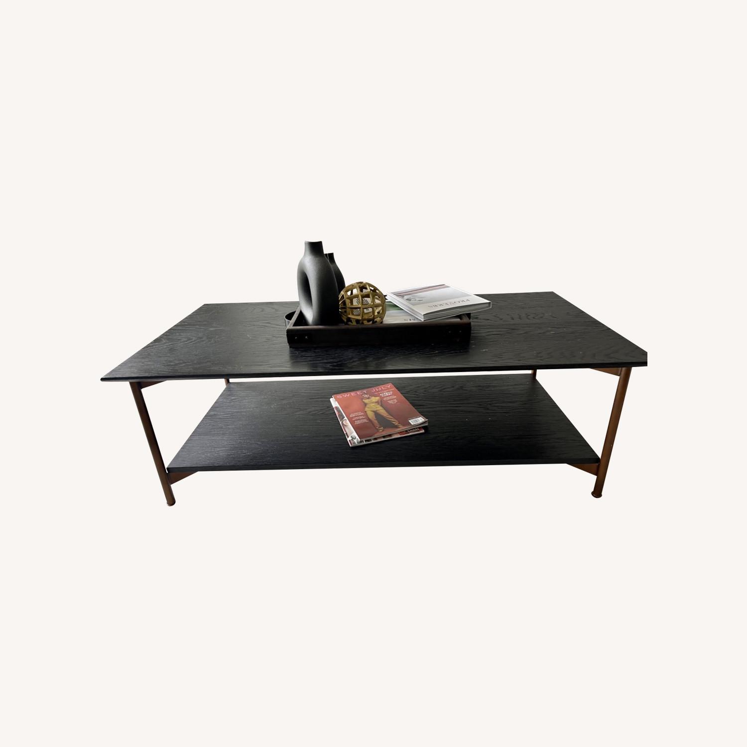 Oliver Space Article Coffee Table in Black and Bronze - image-0