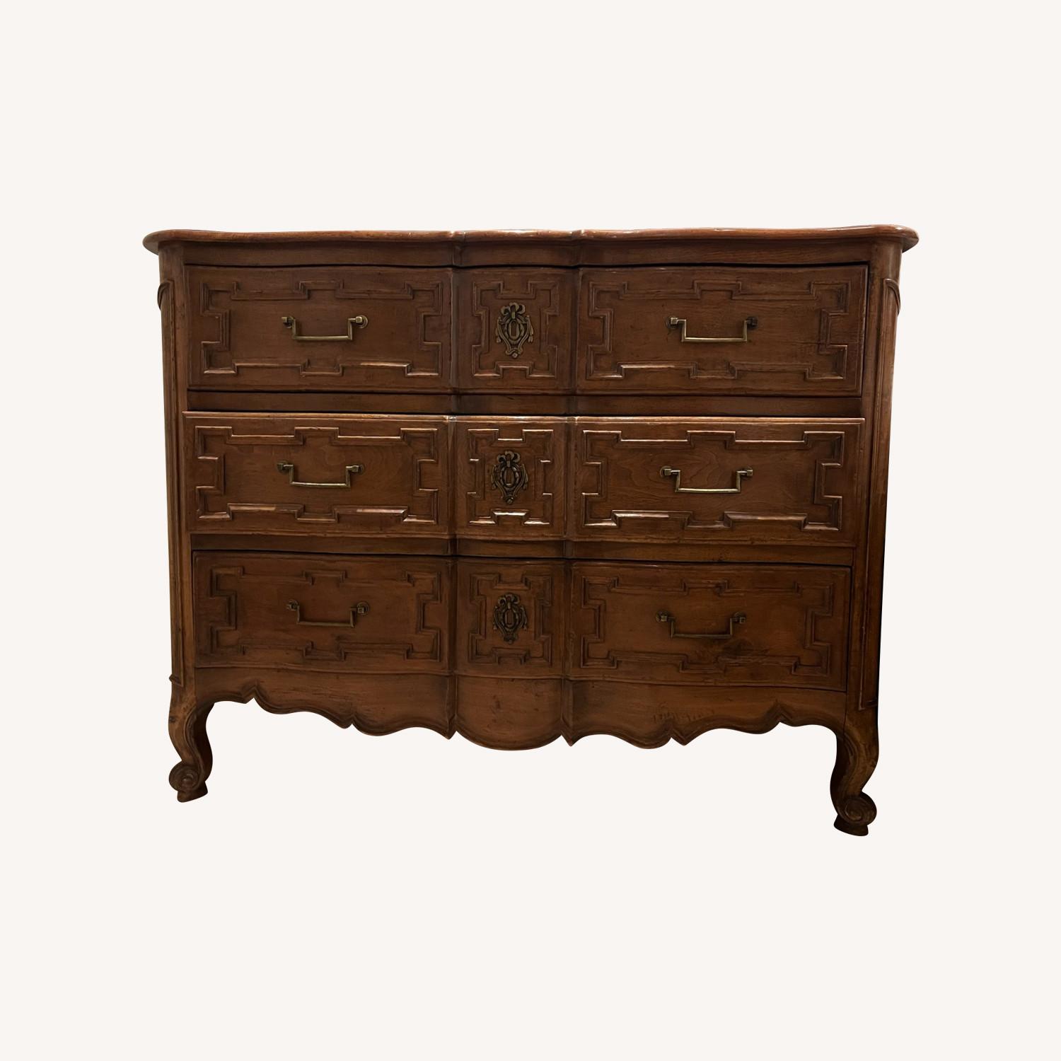 Set of 2 Commode Lyonnaise Louis XV Dressers - image-0