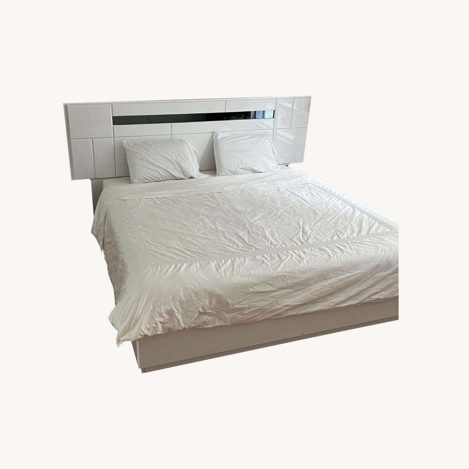 King size Bed With Built-in LED Lighting - image-0