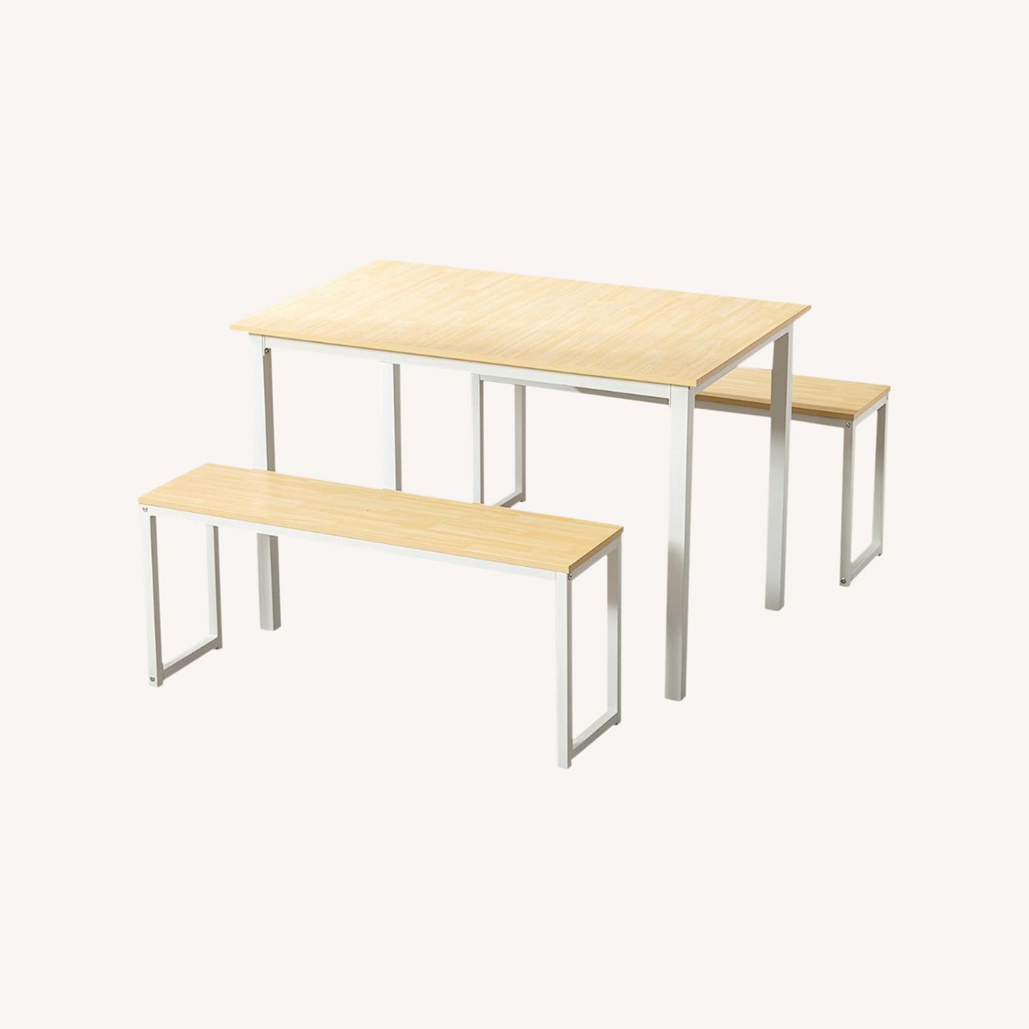 AUXSOUL 3 Piece Dining Table Set for 4 - image-0