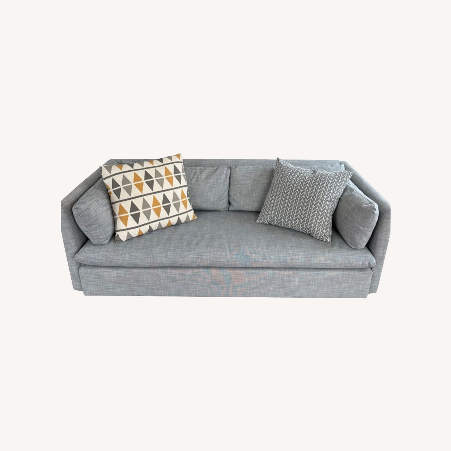 West Elm Grey Sleeper Sofa - image-0
