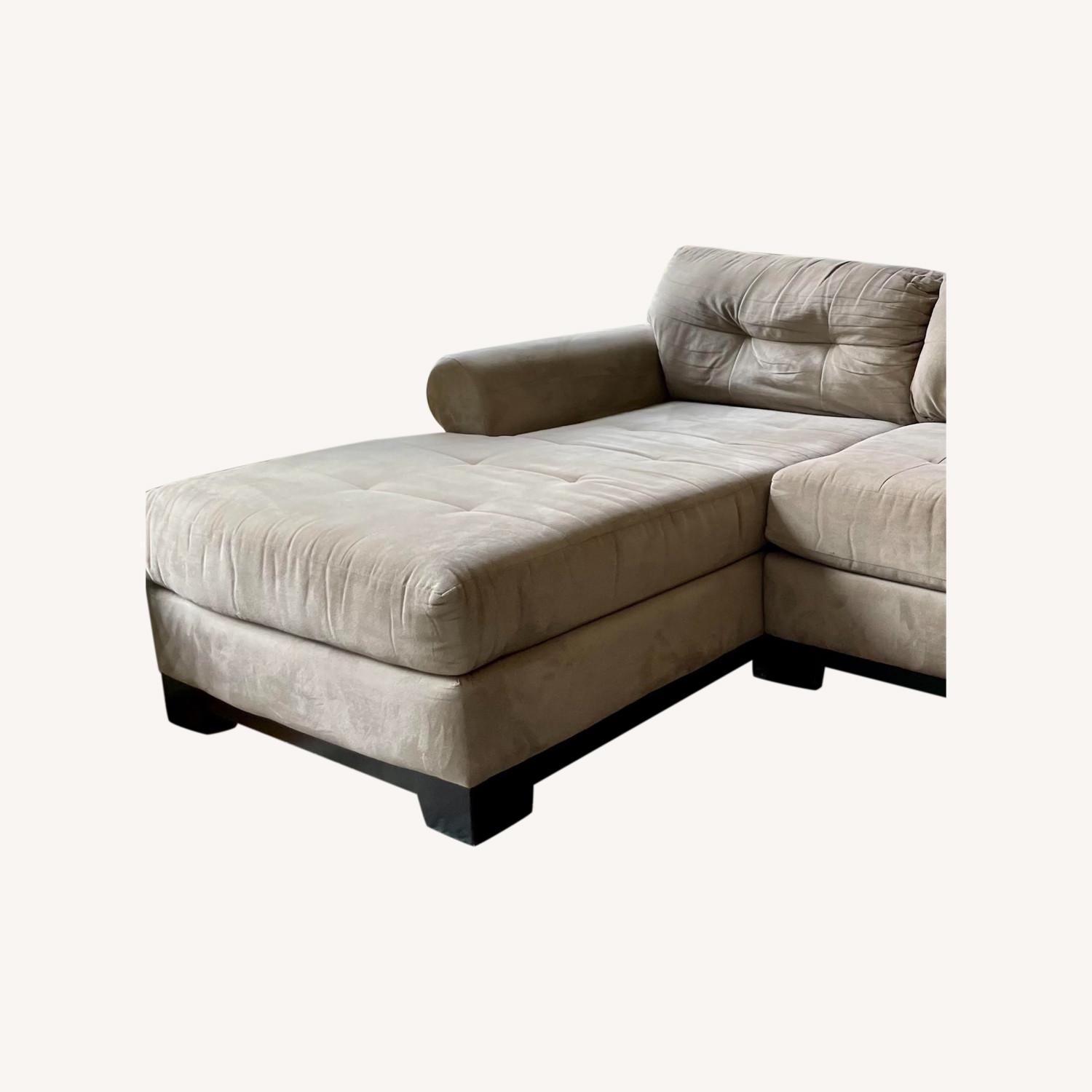 Macy's Fabric Chaise Lounge Piece AptDeco