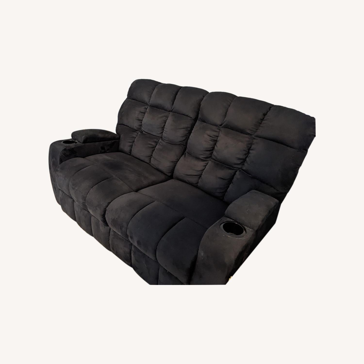 ProLounger Reclining Loveseat with Cupholders - image-0