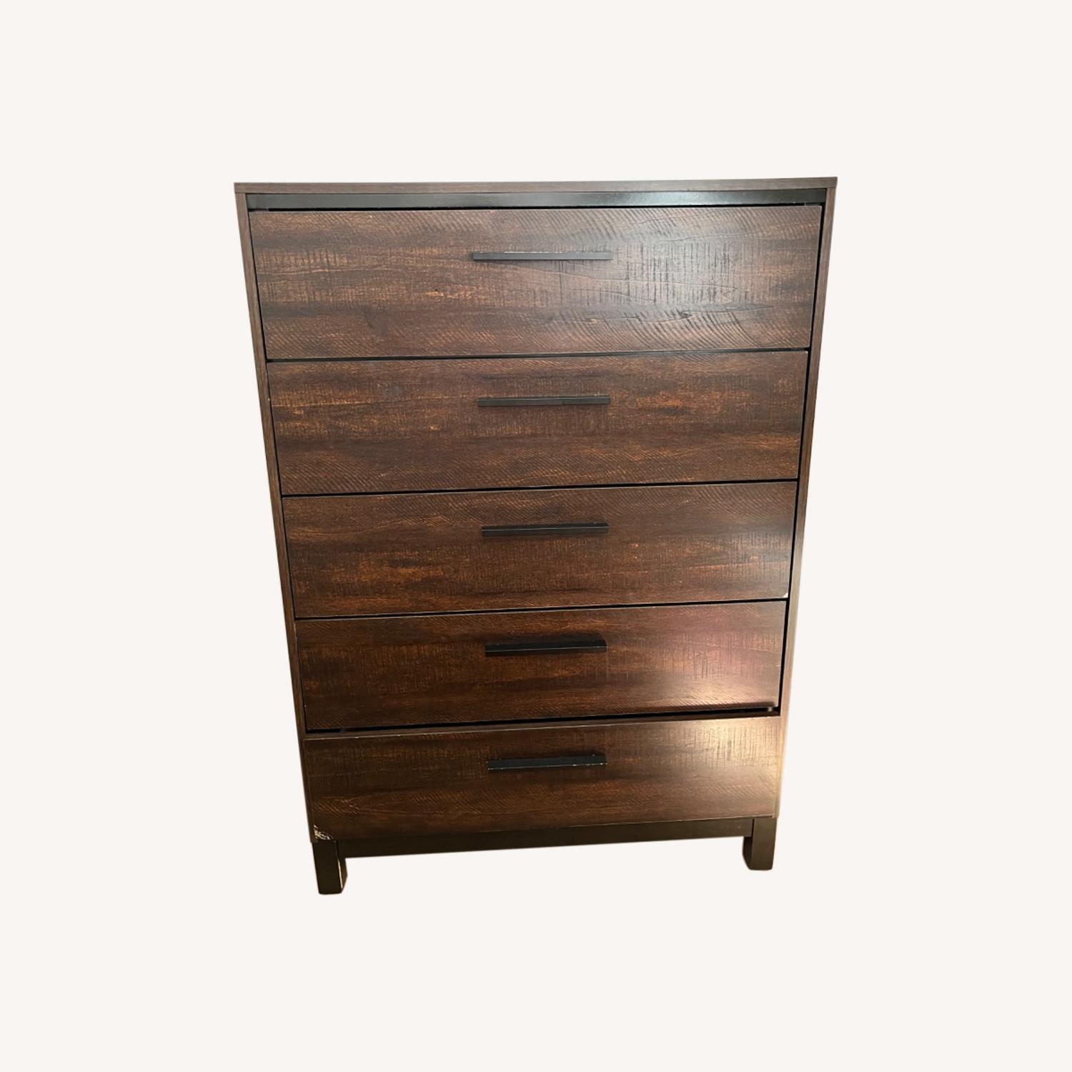 Dark Wooden Dresser - image-0