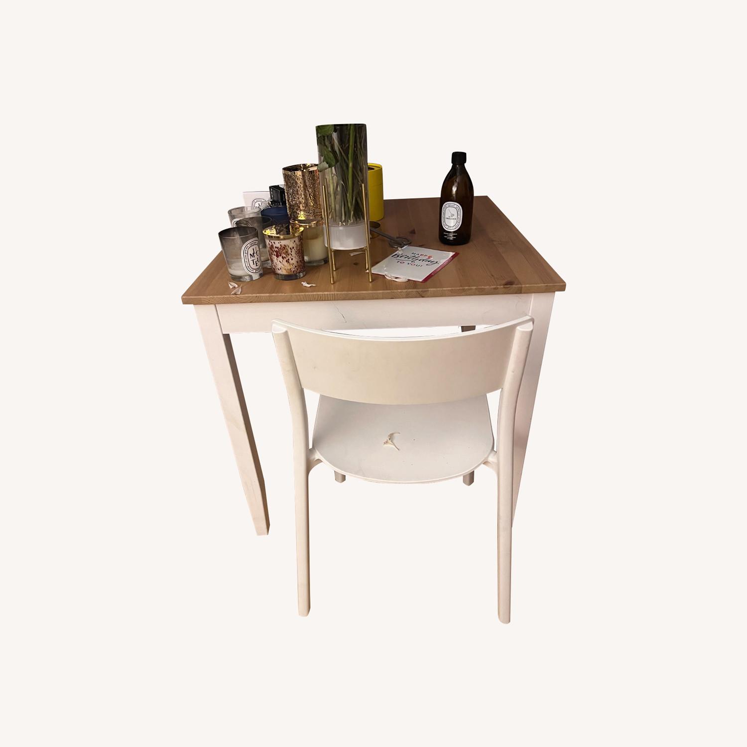IKEA Table and two Chairs - image-0