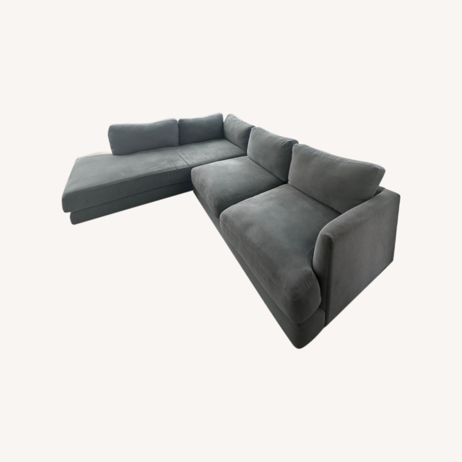 West Elm Gray Sectional - image-0