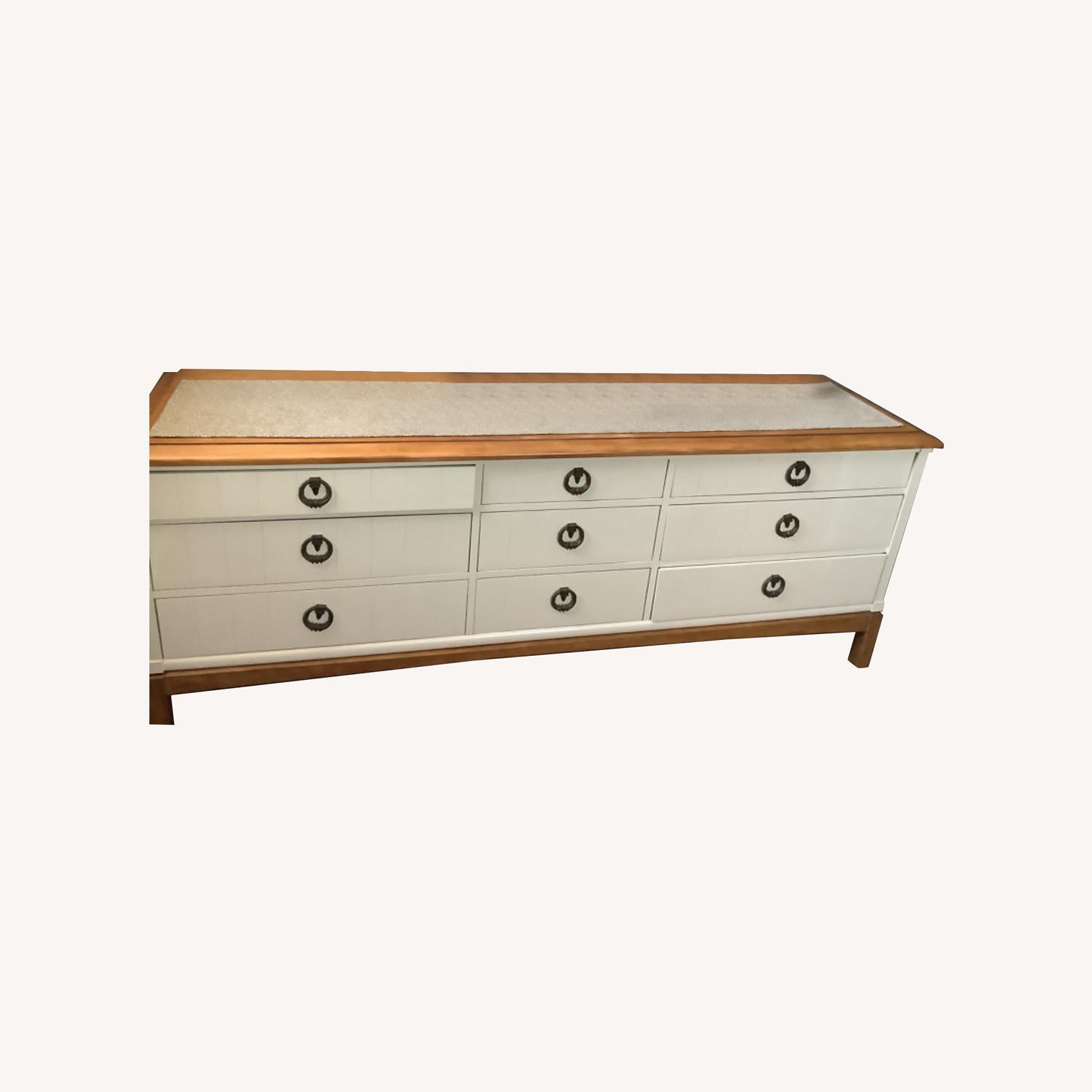 Vintage Solid Wood 9 Drawer Dresser - image-3