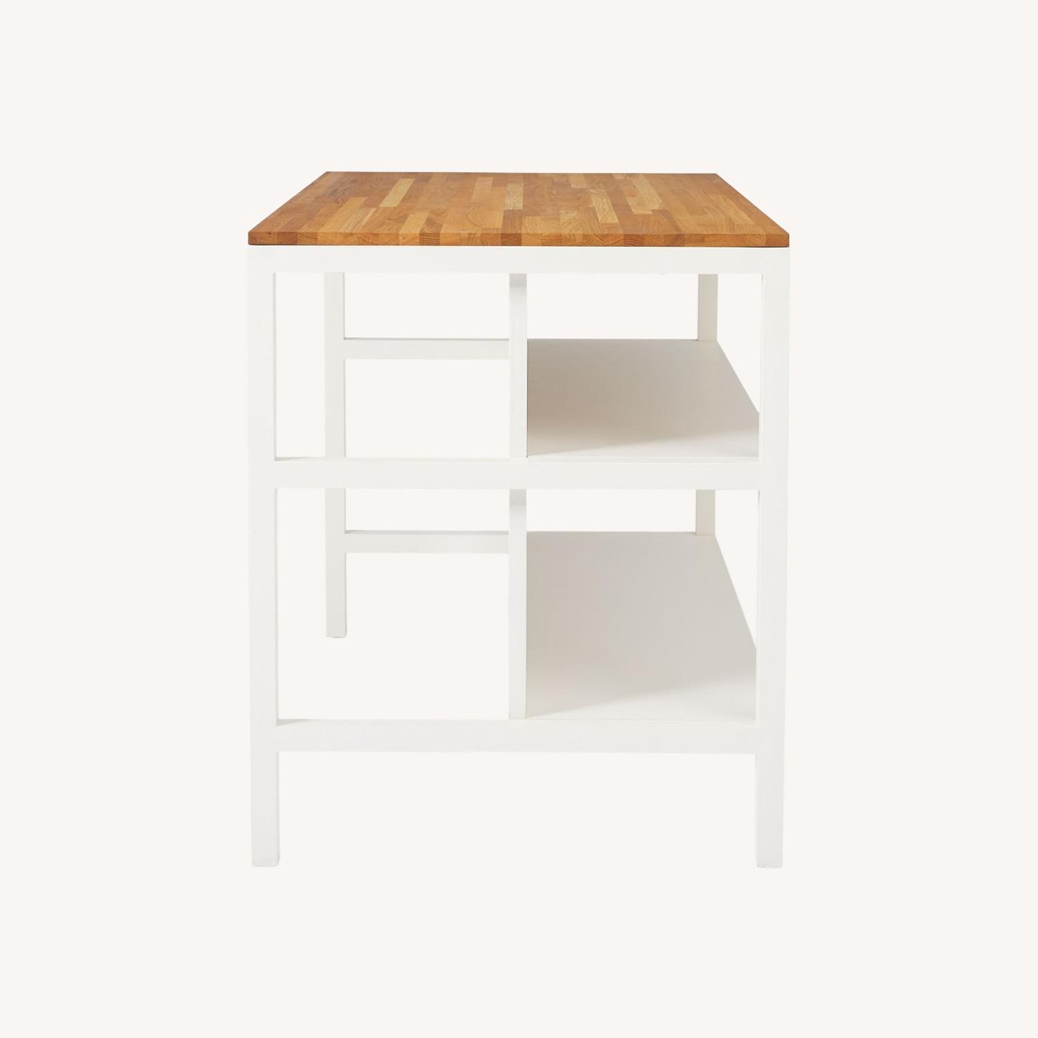West Elm Frame Kitchen Console Butcher Block AptDeco