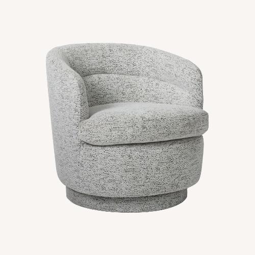 West Elm Hemming Leather Swivel Chair AptDeco
