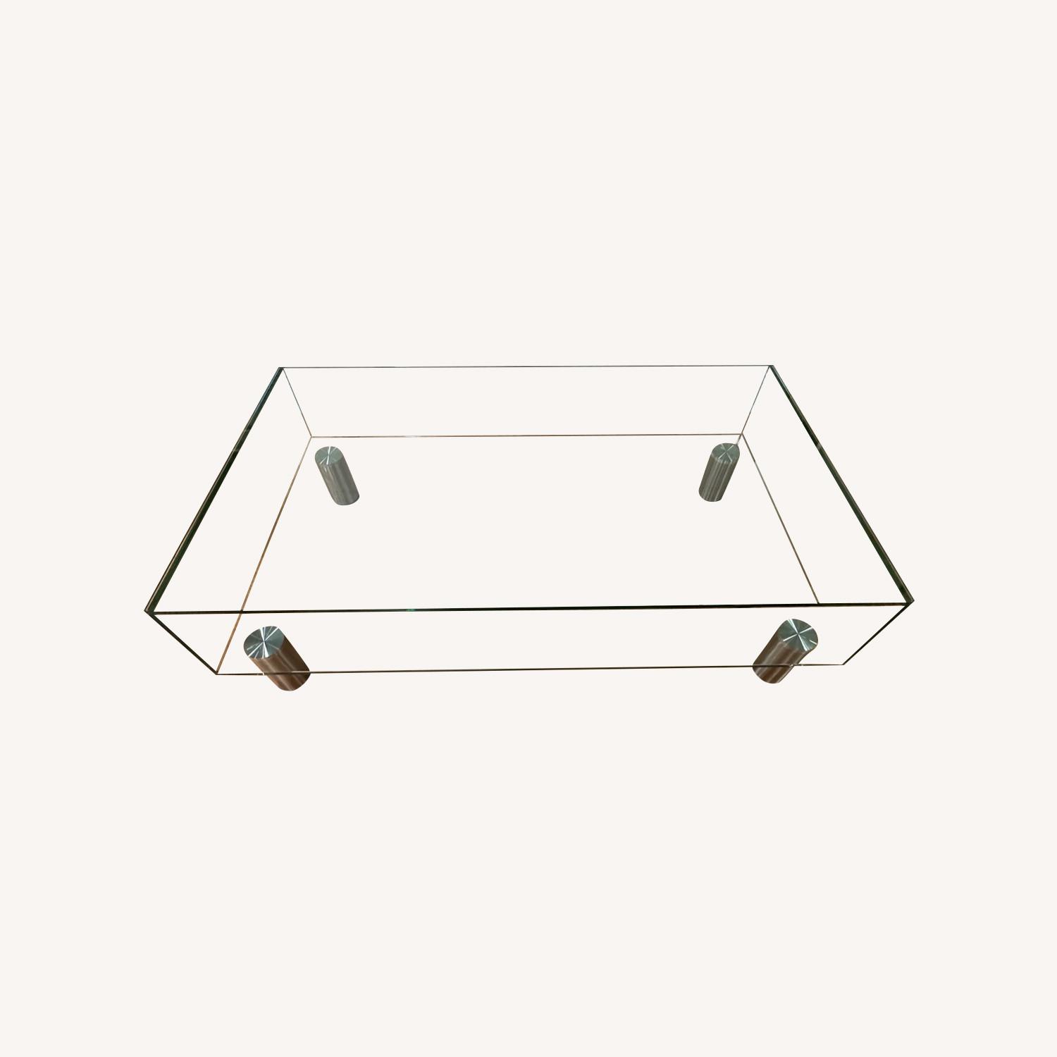 Glass Rectangular Coffee Table - image-0