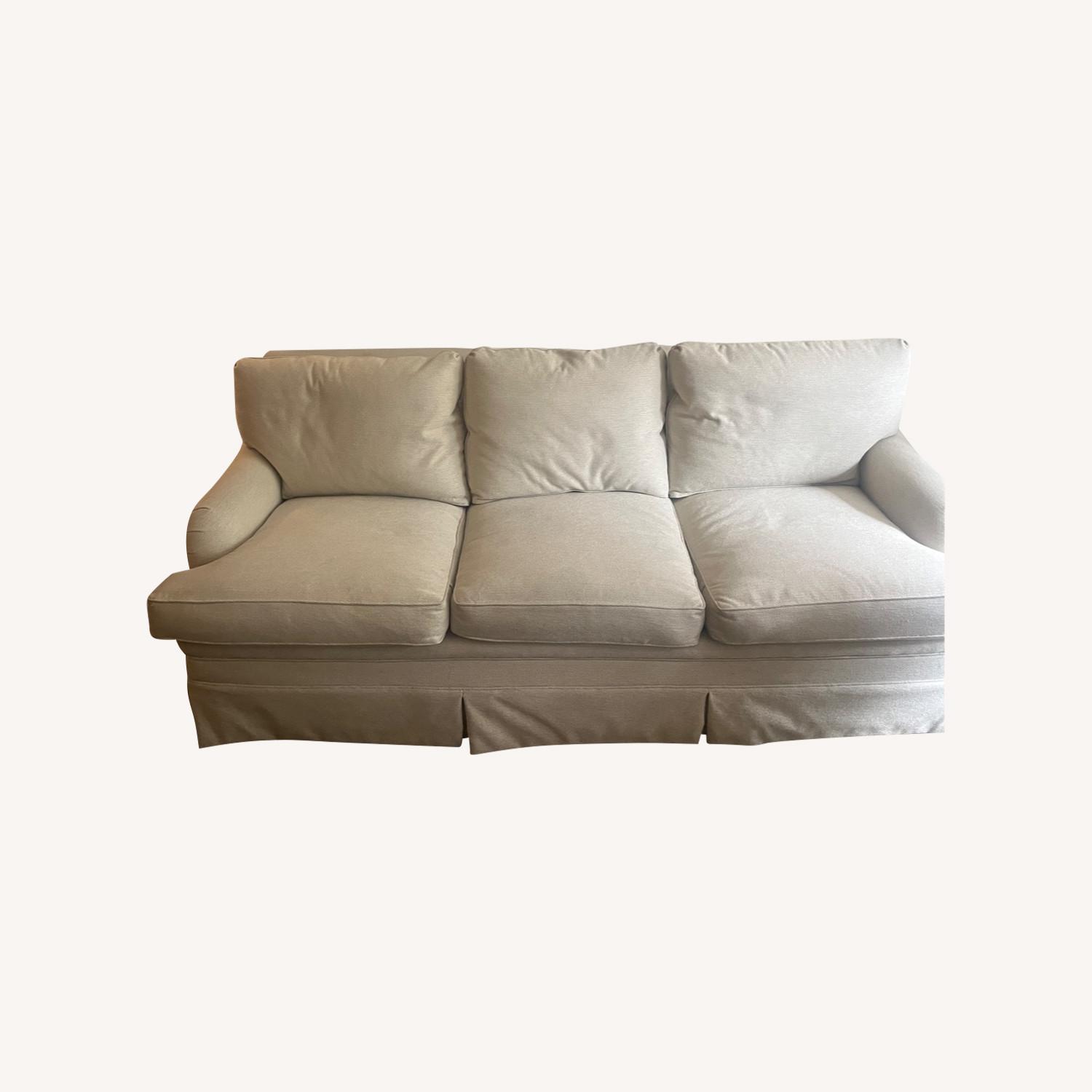 Vintage Cream Colored Sofa AptDeco