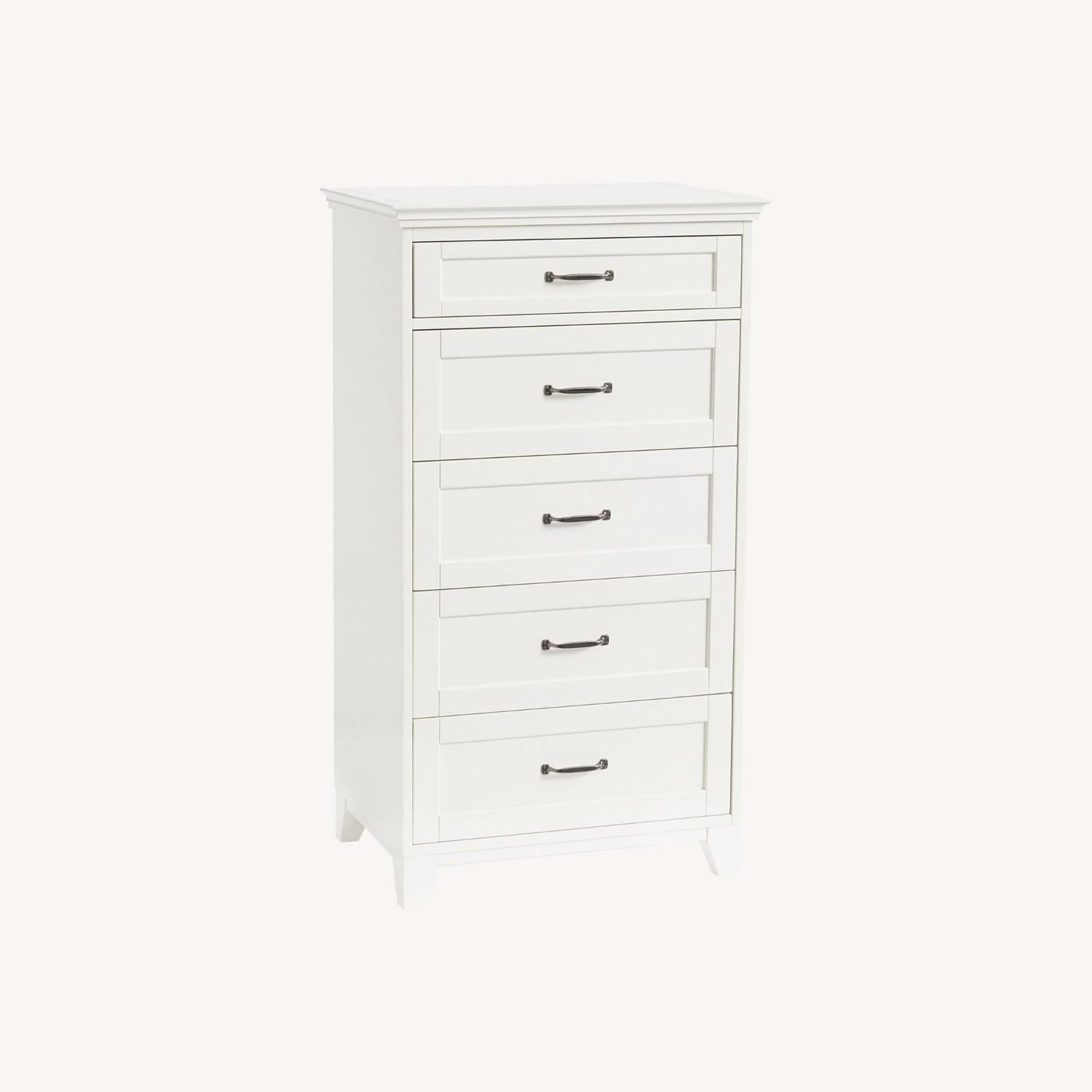 Pottery Barn Hampton Tall Chest of Drawers AptDeco