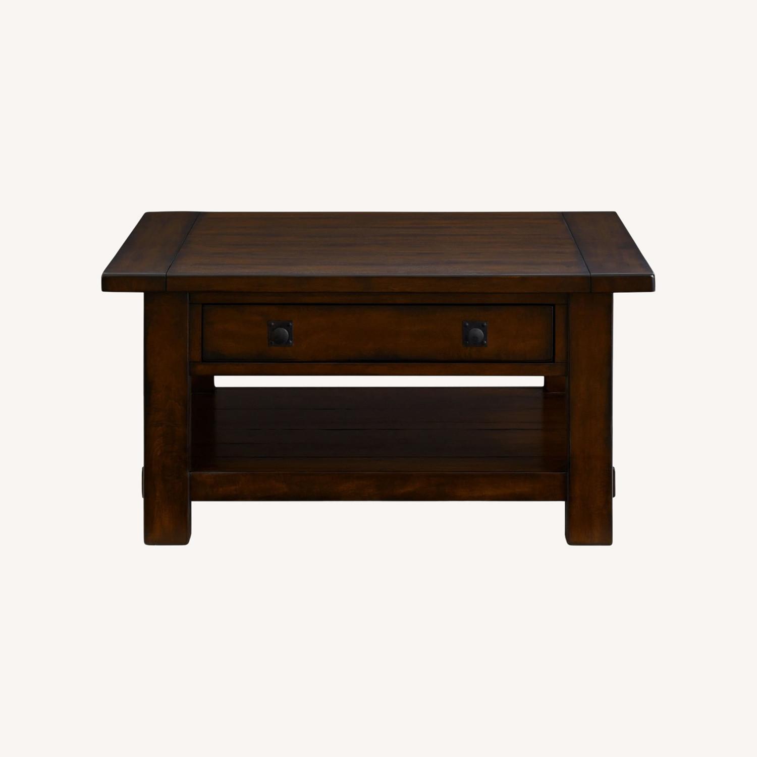 Pottery Barn Benchwright Square Coffee Table AptDeco