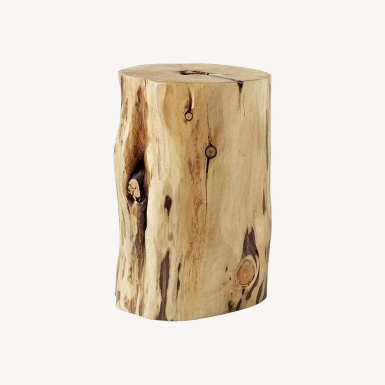 West Elm Tree Stump Side Table AptDeco