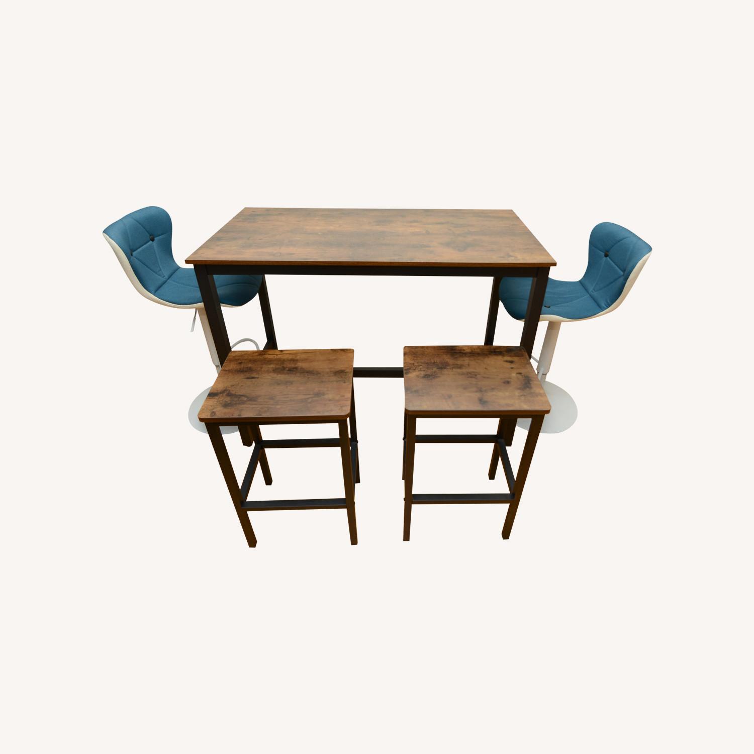 Bar Height Table with 4 Stools - image-0
