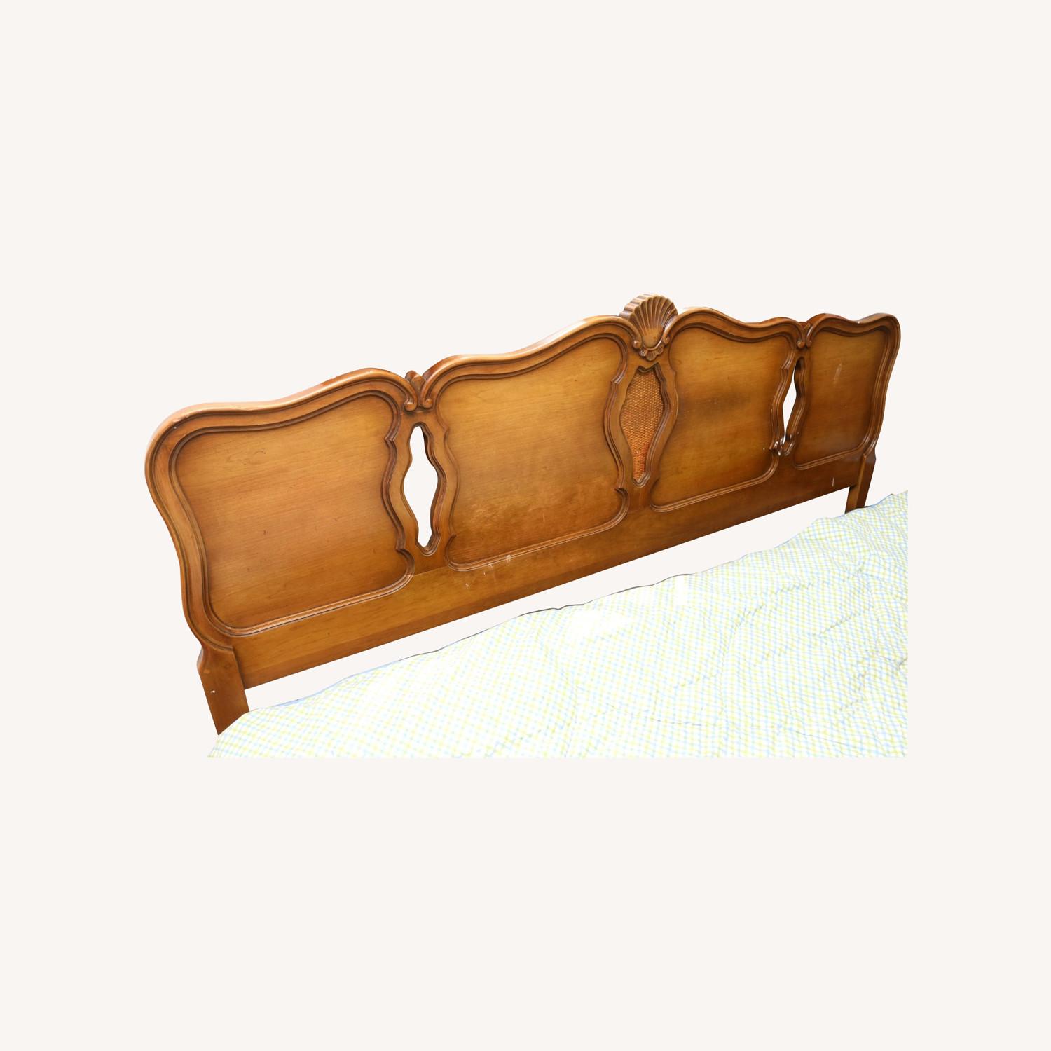 Vintage MCM Fancher Furniture King Headboard AptDeco