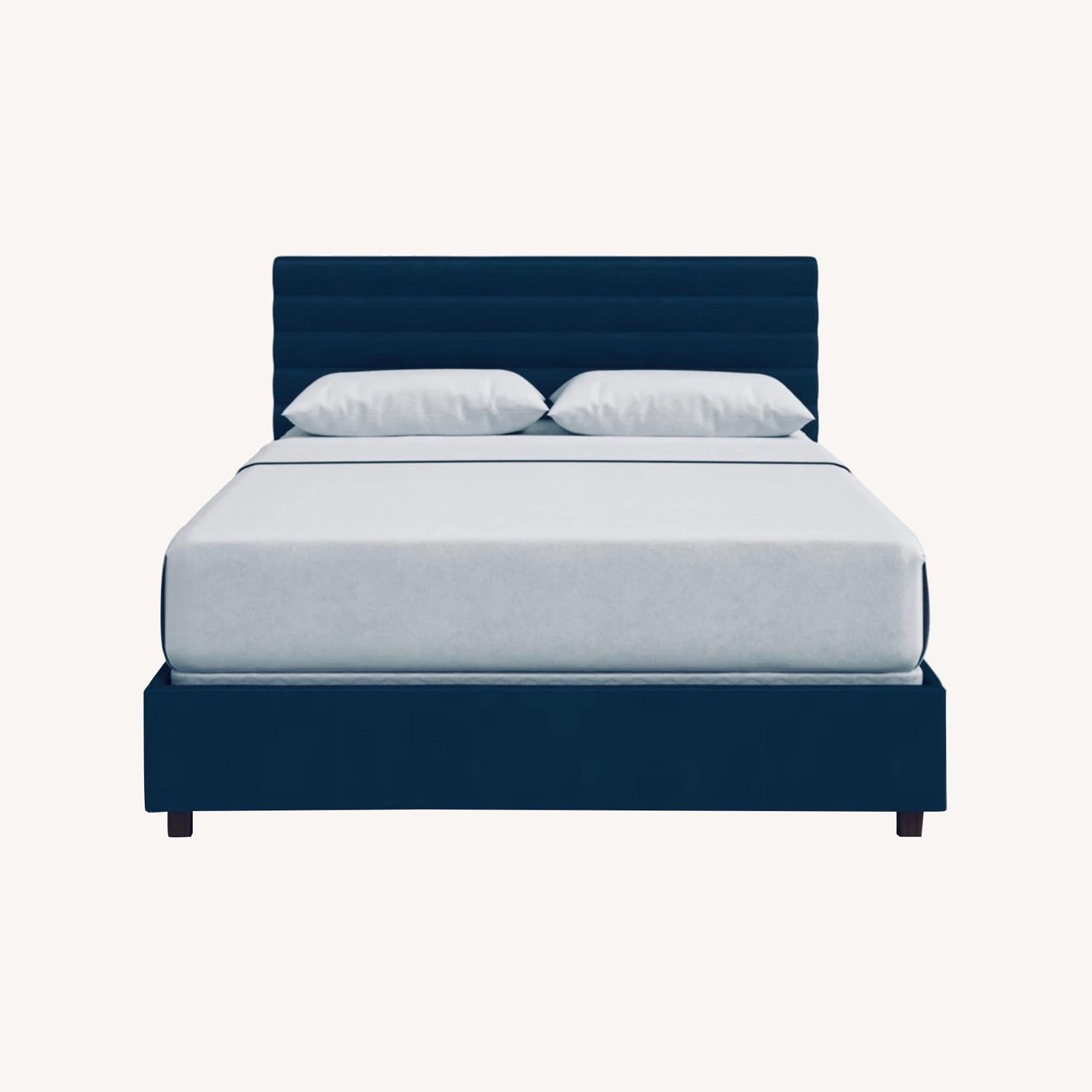 Full Tufted Headboard Bed Frame - image-0