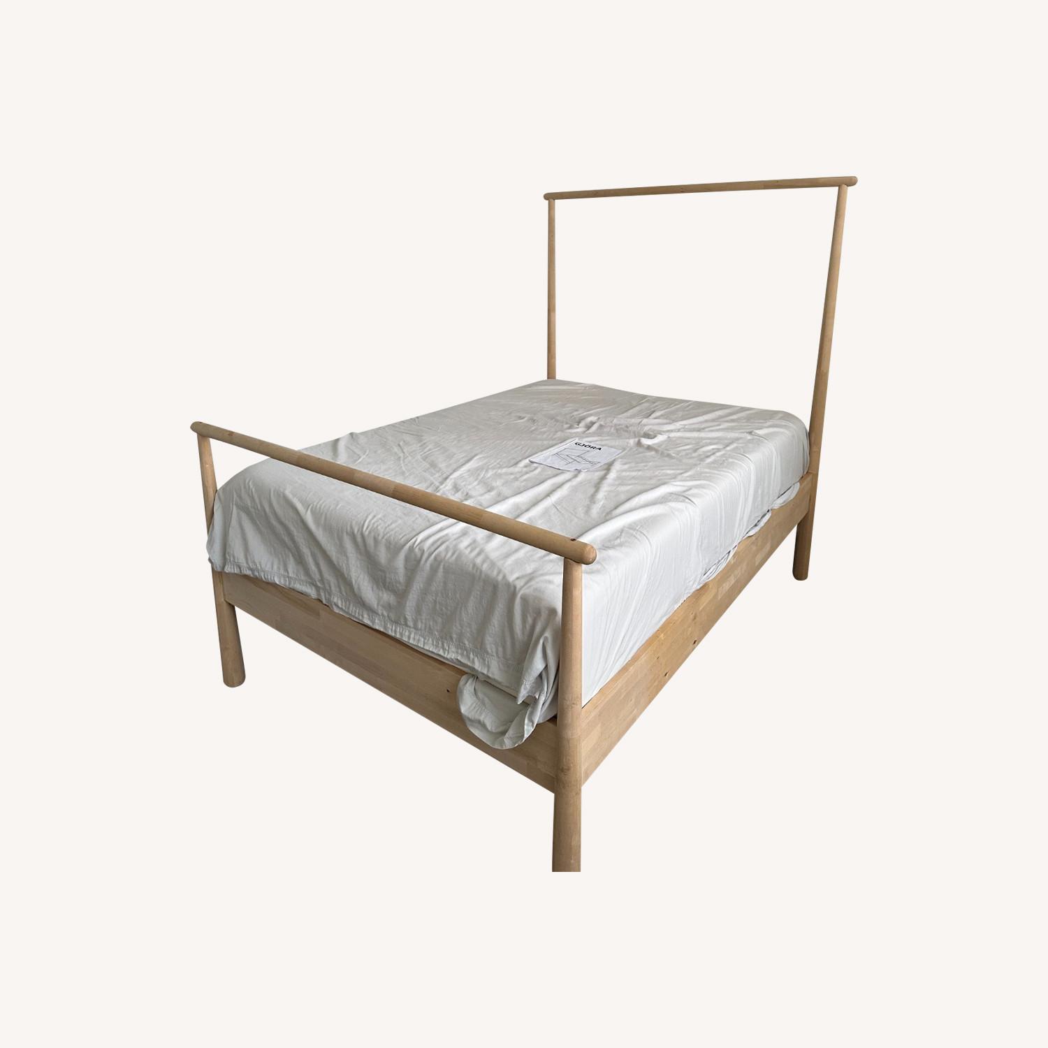 IKEA GJRA Bed Frame, Birch, Full Size - image-0