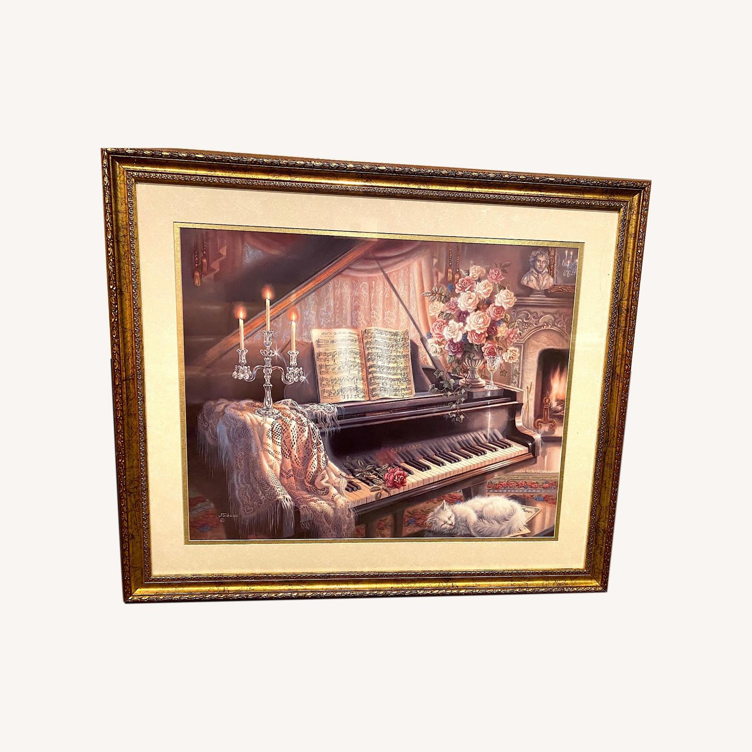 Sonata by Firelight Framed Print by Judy Gibson - image-5