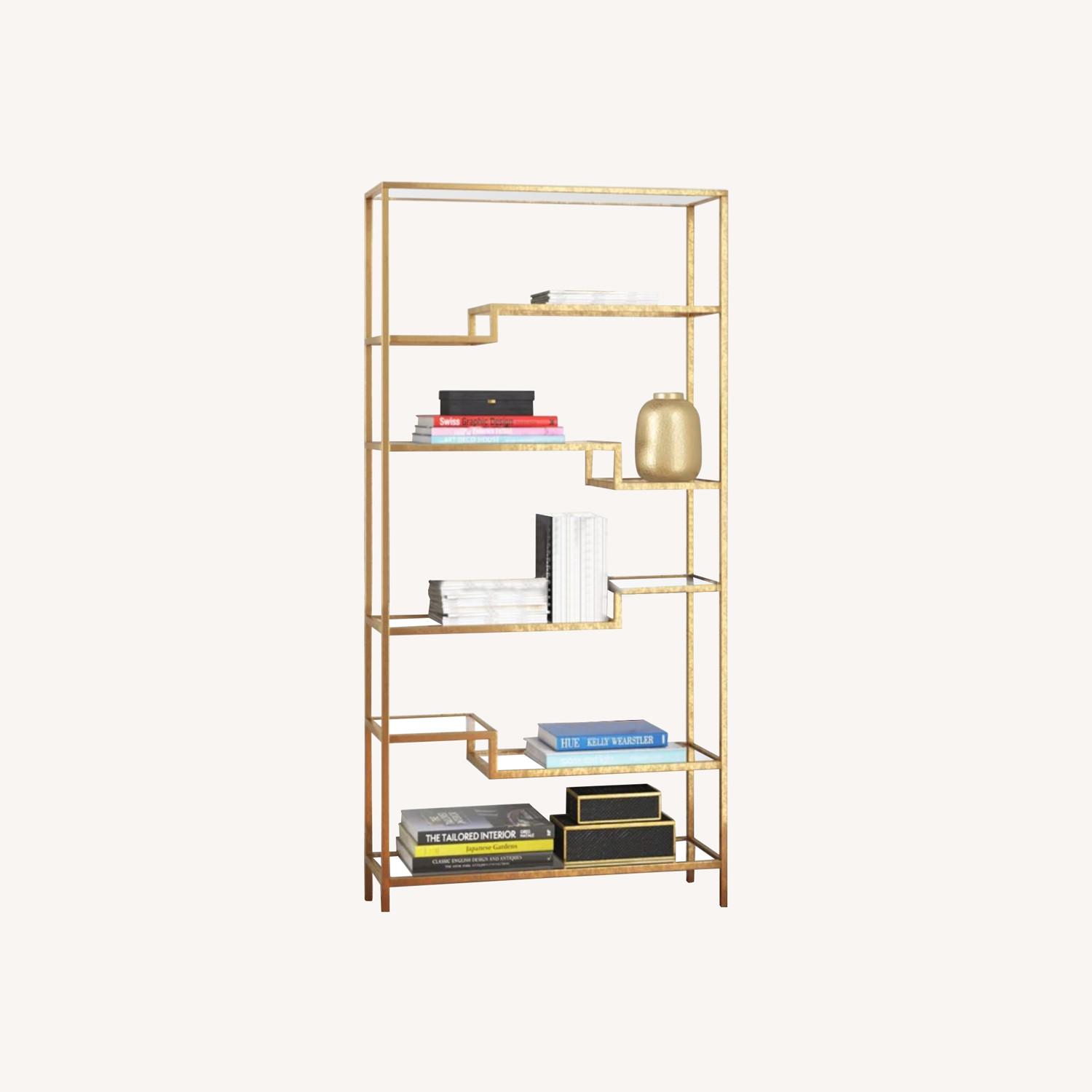 Wayfair Geometric Bookcase AptDeco