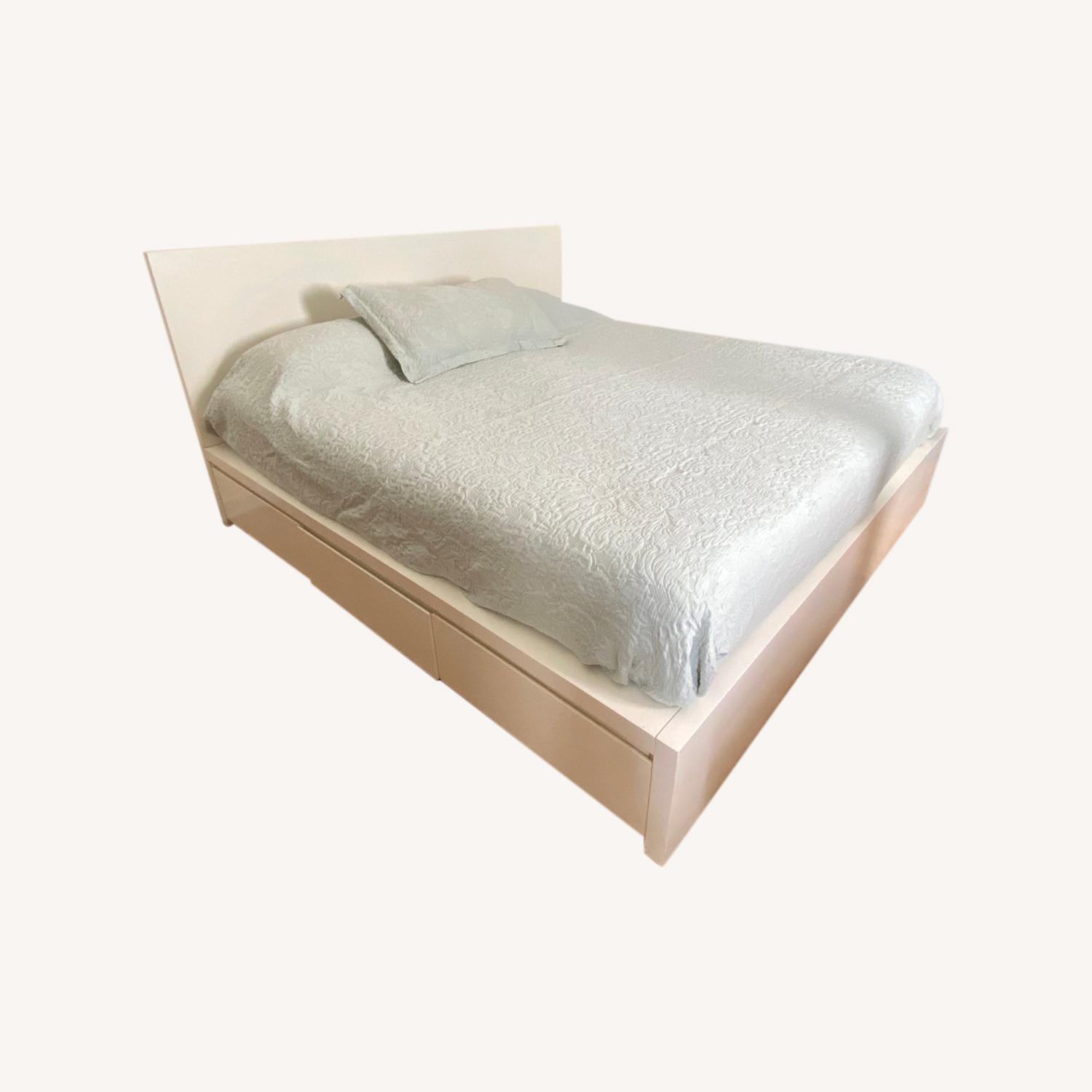 West Elm King Size Storage Bed - image-0