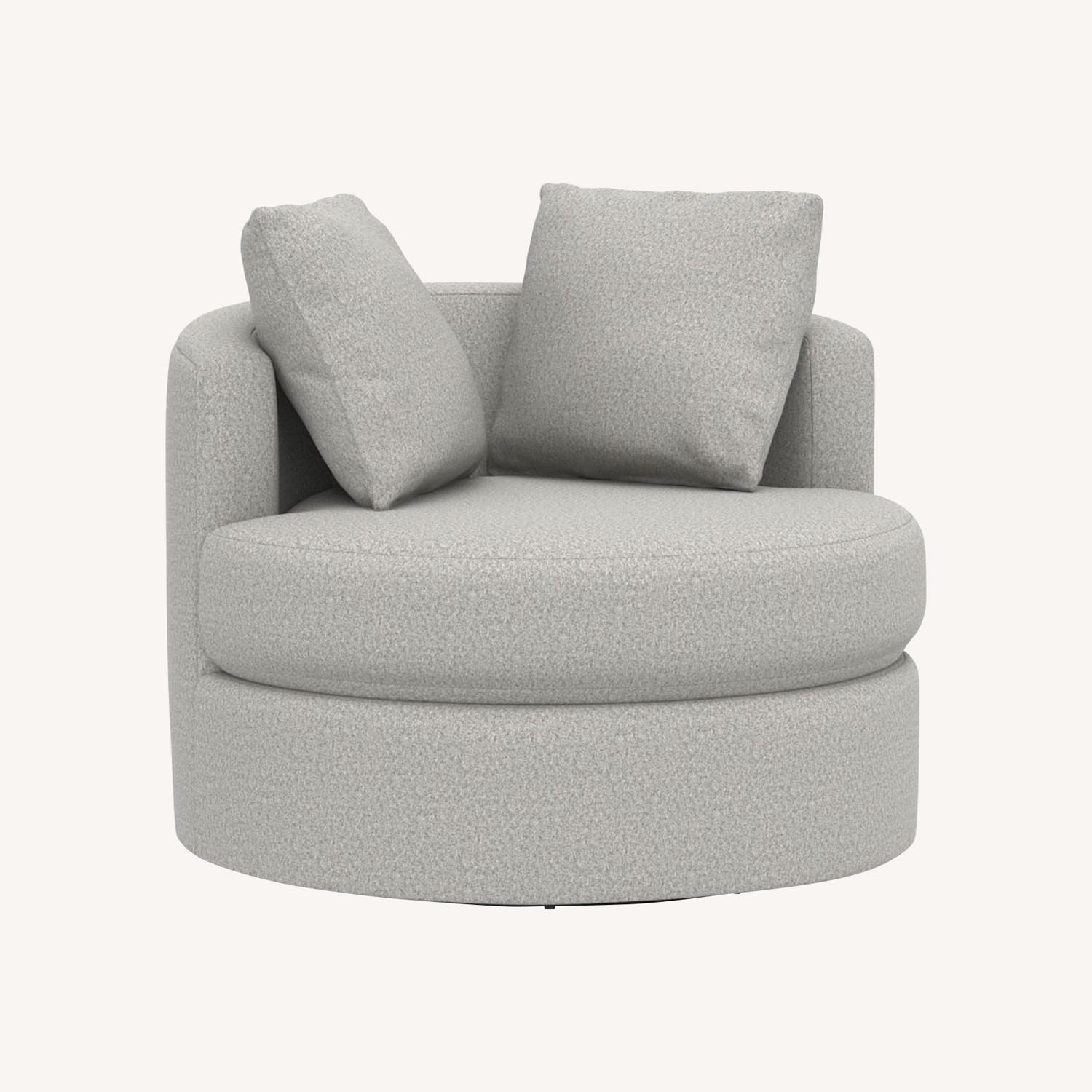 Pottery Barn Balboa Swivel Chair AptDeco