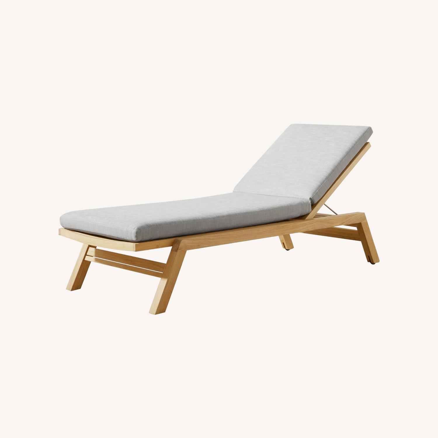 Williams Sonoma Santa Cruz Outdoor Chaise - image-0