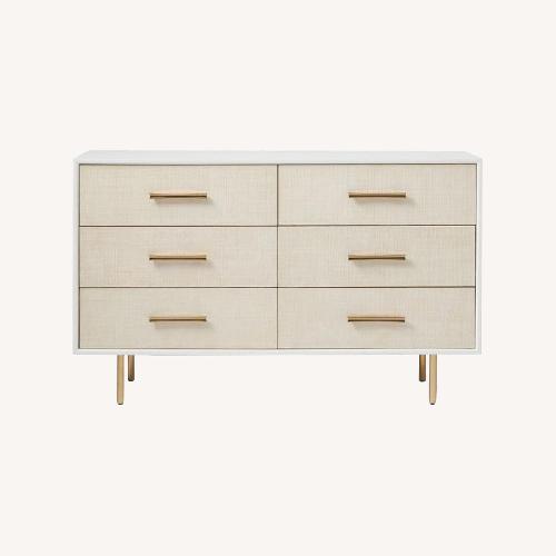 West Elm Modernist Wood & Lacquer 6Drawer Dresser AptDeco