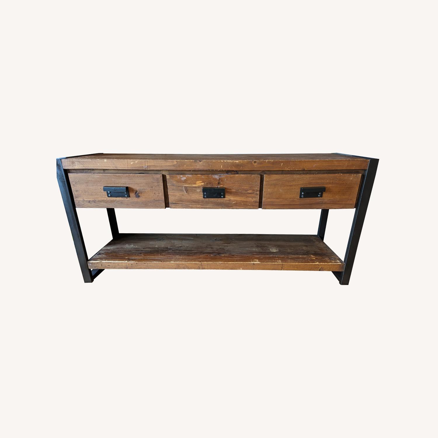 West Elm Reclaimed Wood Console - image-0