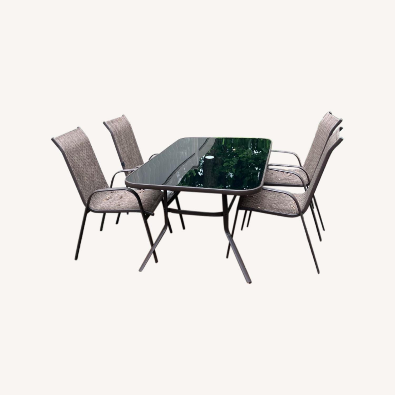 Patio Table Glass Top With Chairs AptDeco