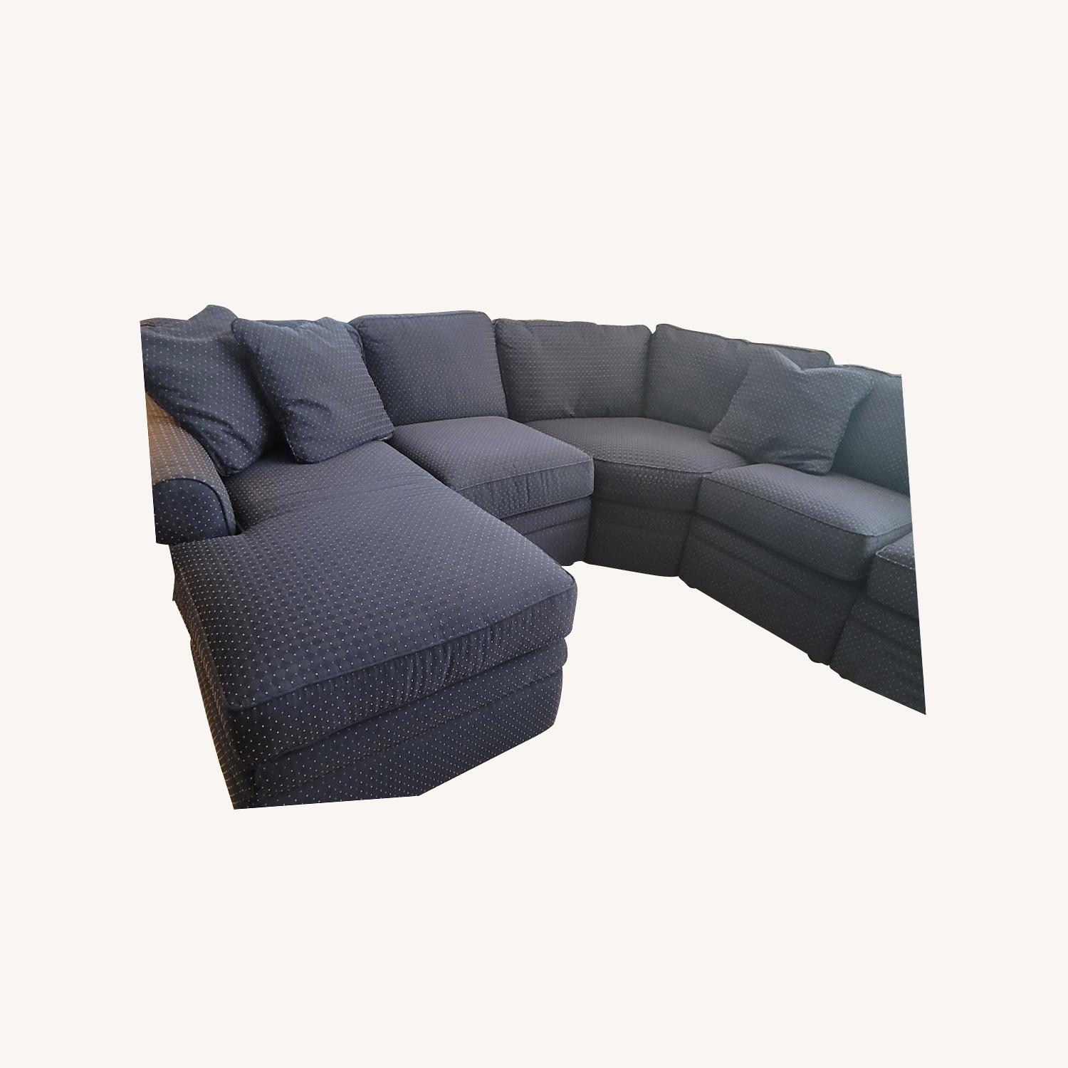 LaZBoy Collins Sectional With Upgraded Cushions AptDeco