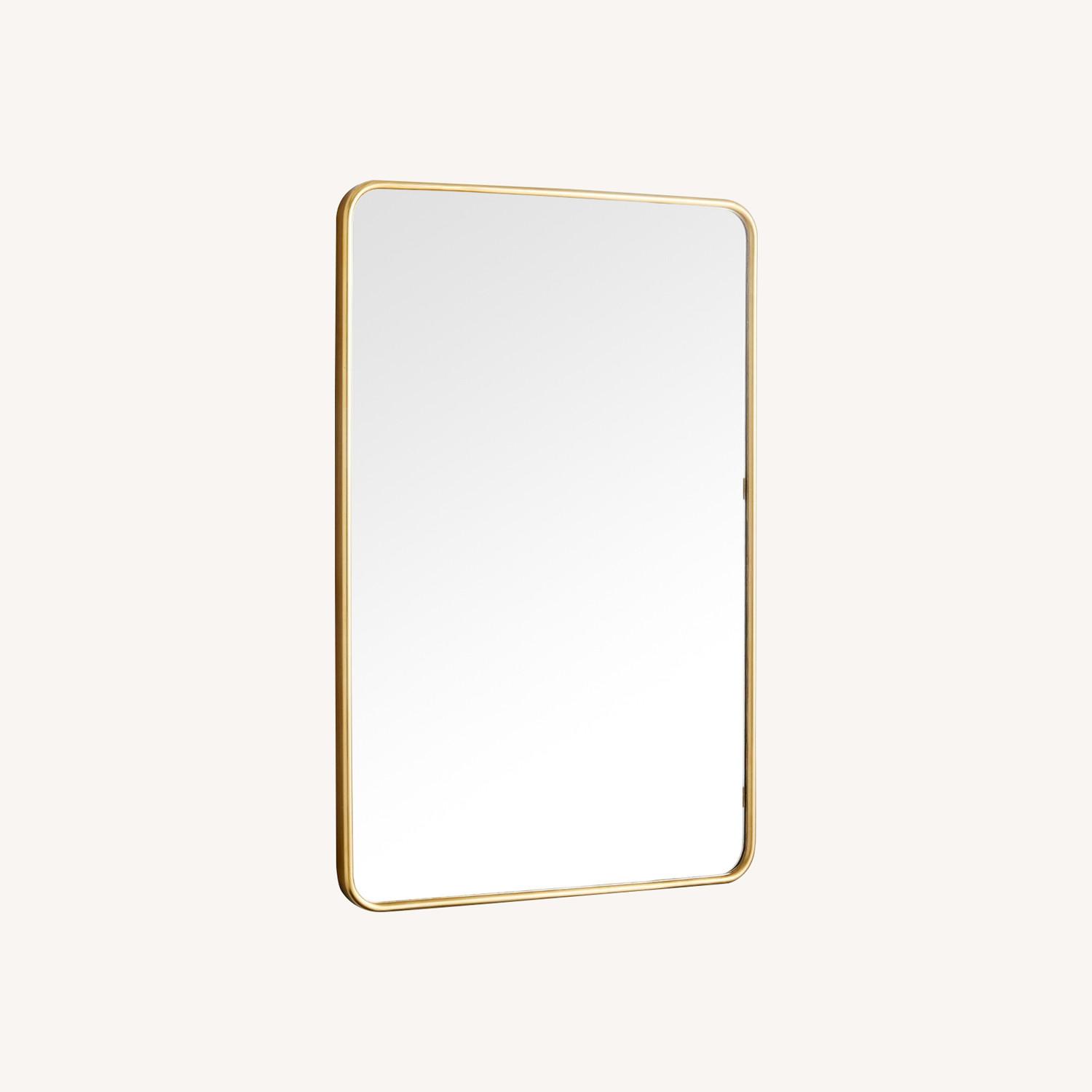 West Elm Streamline Rounded Edge Wall Mirror - image-0