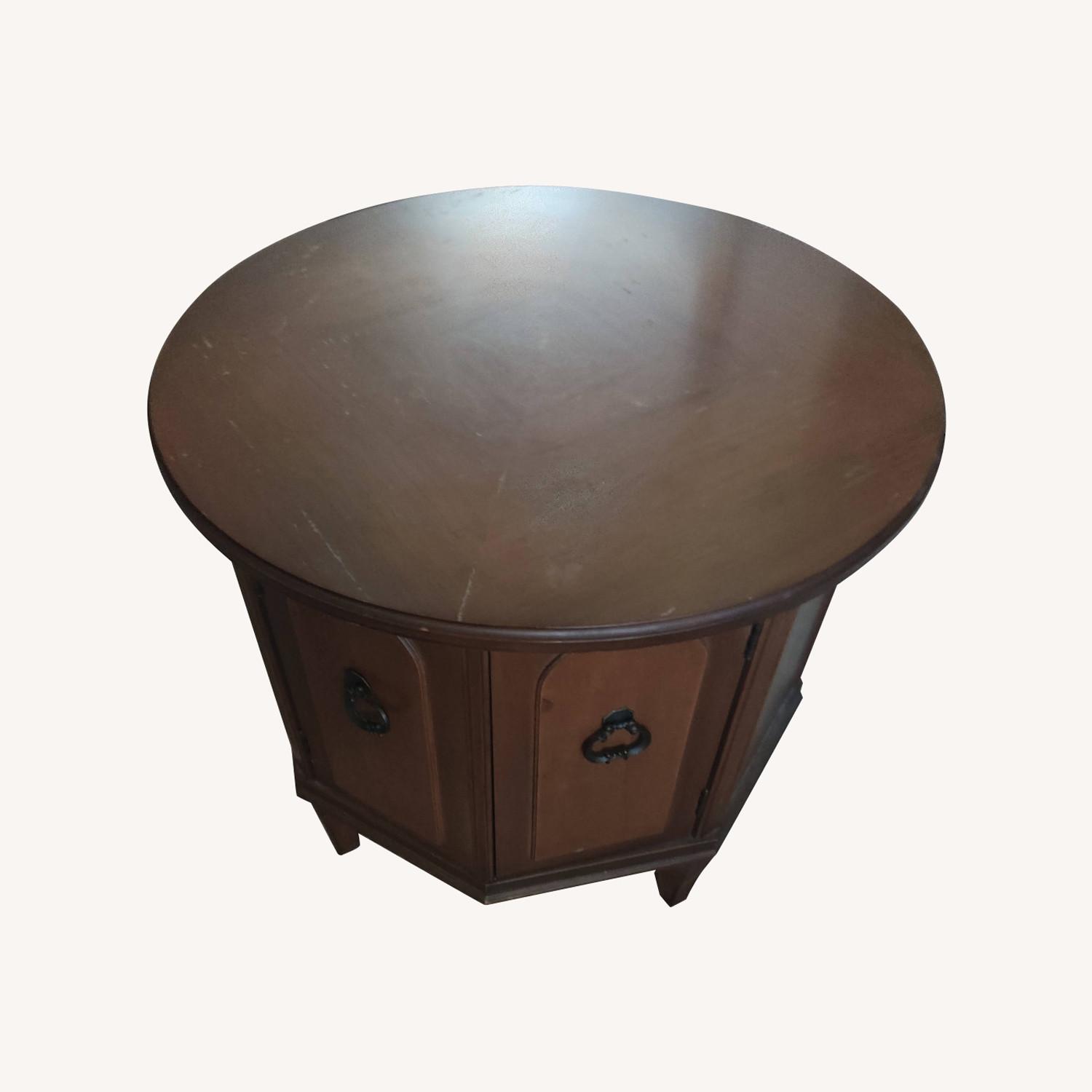 Vintage Round Coffee Table - image-0