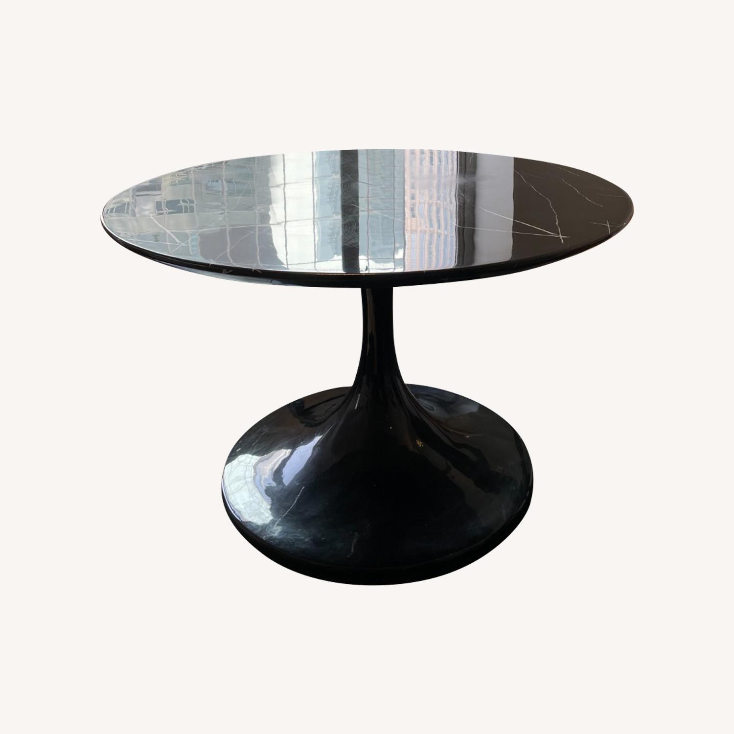 Black Marble Nero Marquina Tulip Dining Table - image-0