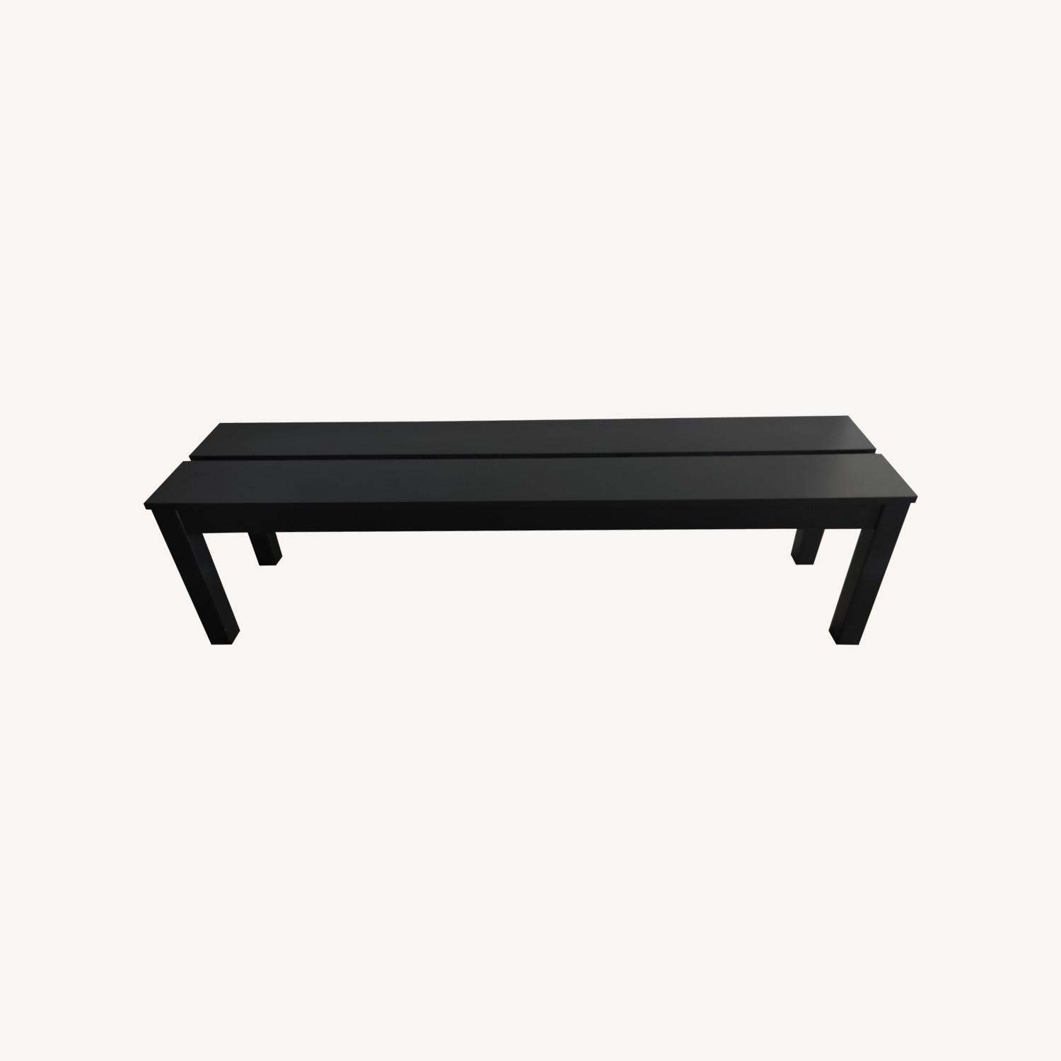 IKEA Black Dining Table Bench - image-0