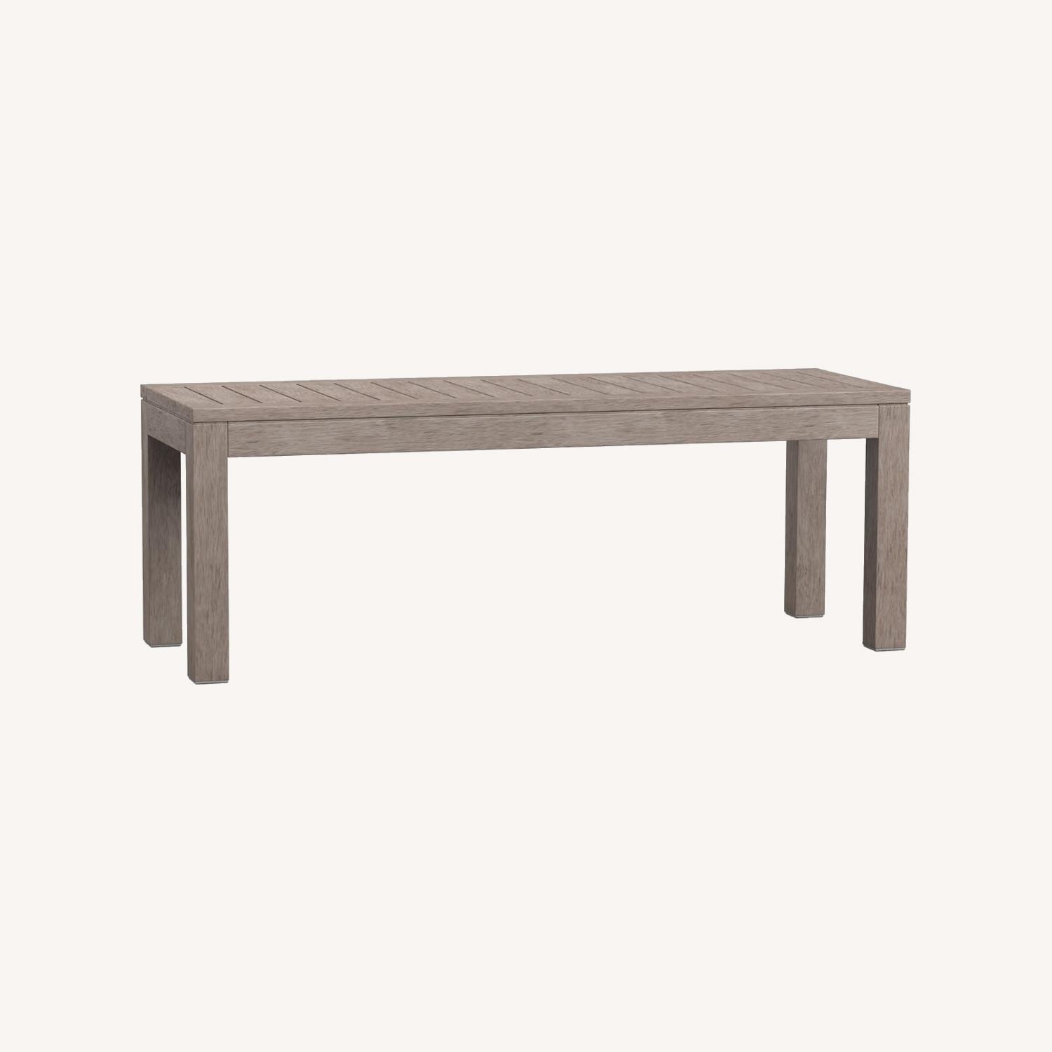 Pottery Barn Indio Eucalyptus Outdoor Dining Bench - image-0