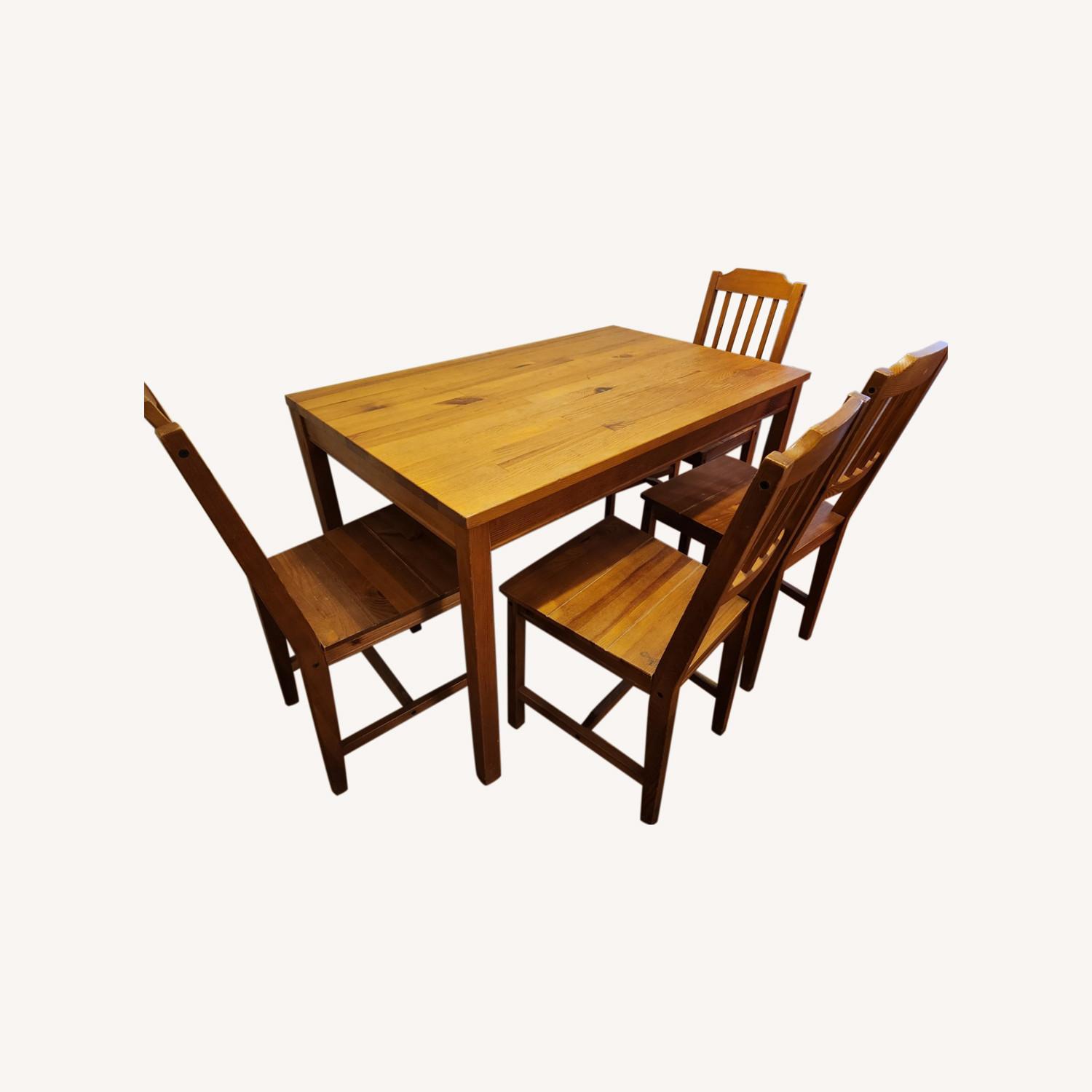 IKEA Dining Set, Table and 4 Chairs AptDeco