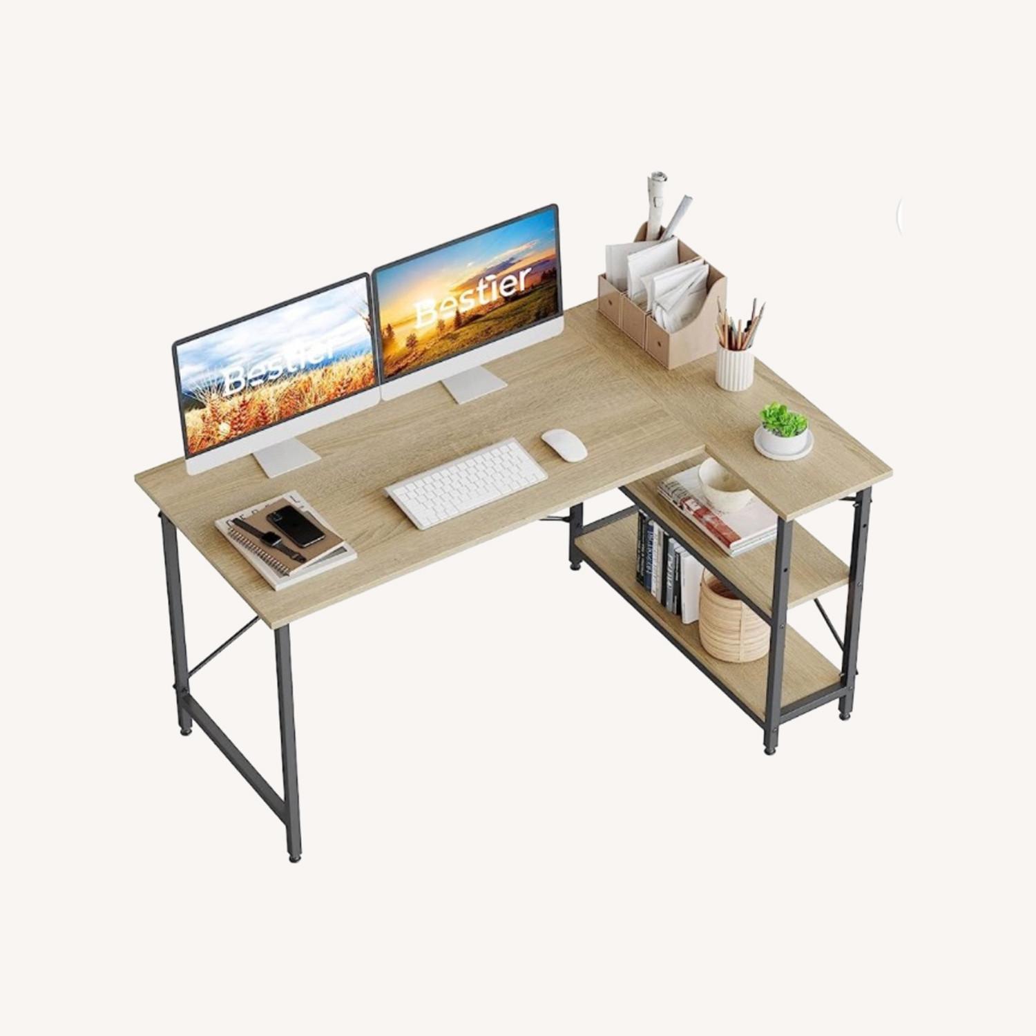 Bestier L shaped Computer Desk AptDeco