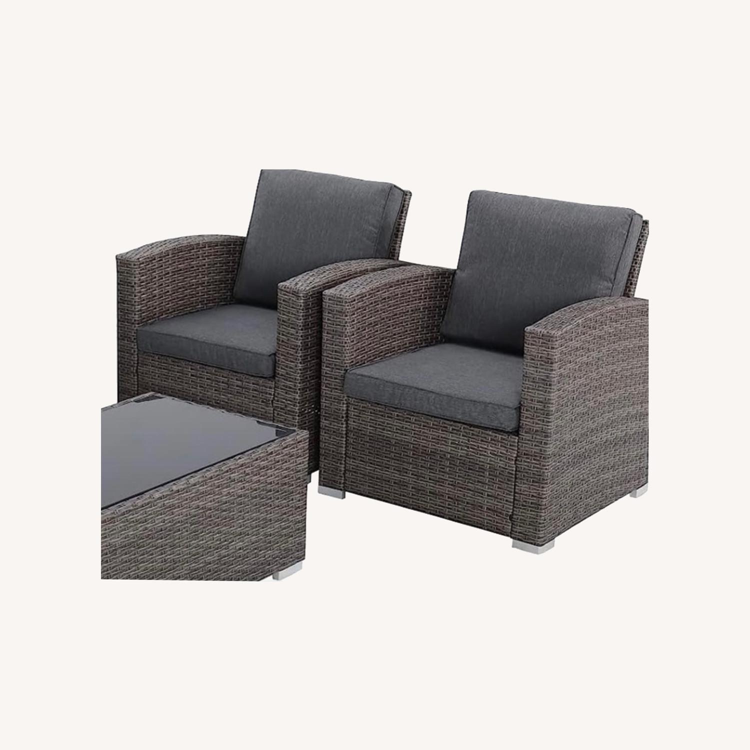 Two Wicker Chairs Set - image-0
