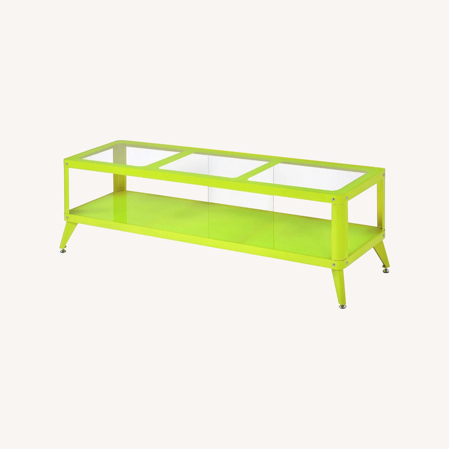 Lime Green Low-Profile Media Center - image-0