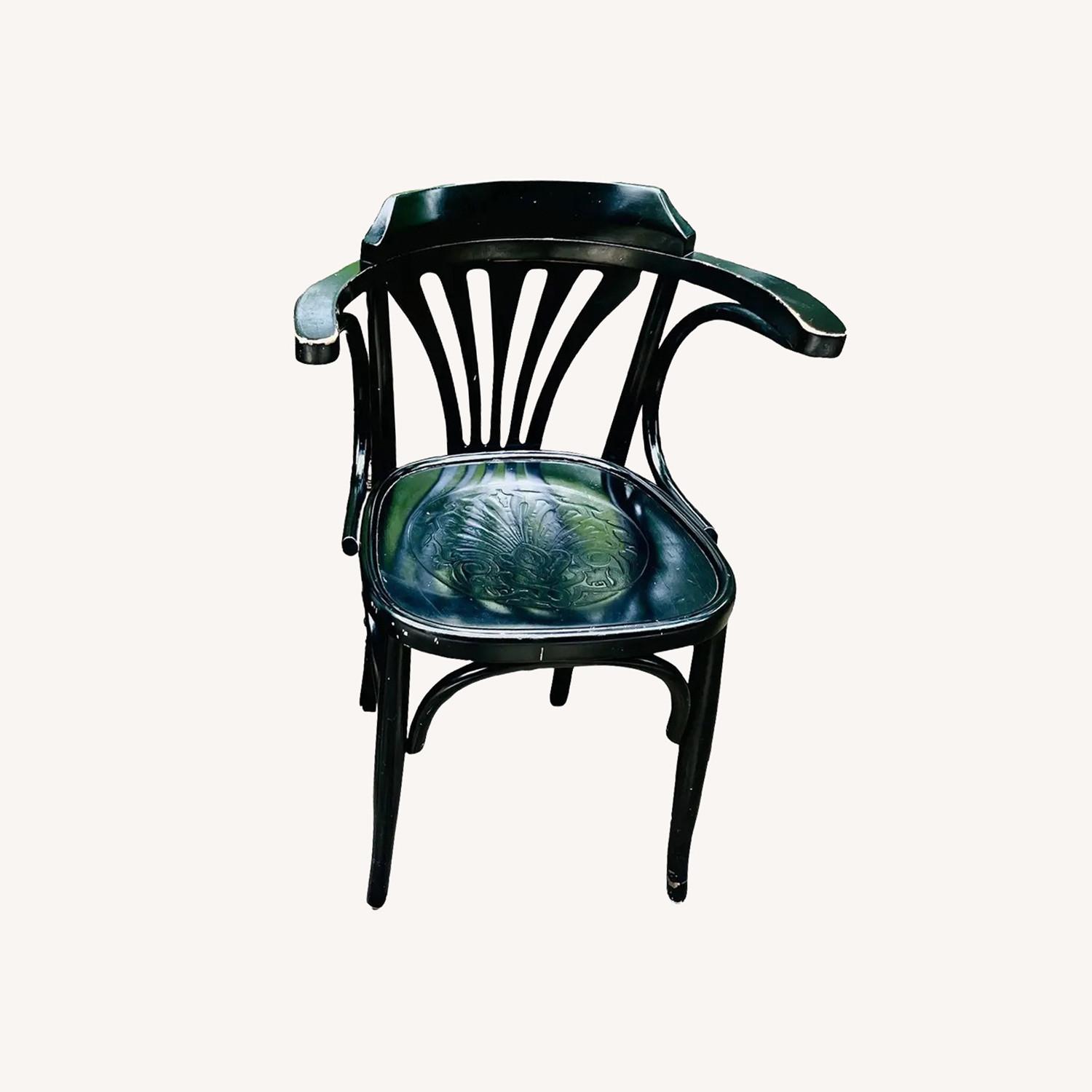 Bentwood Bistro Cafe Chairs Thonet Style in Black - image-9