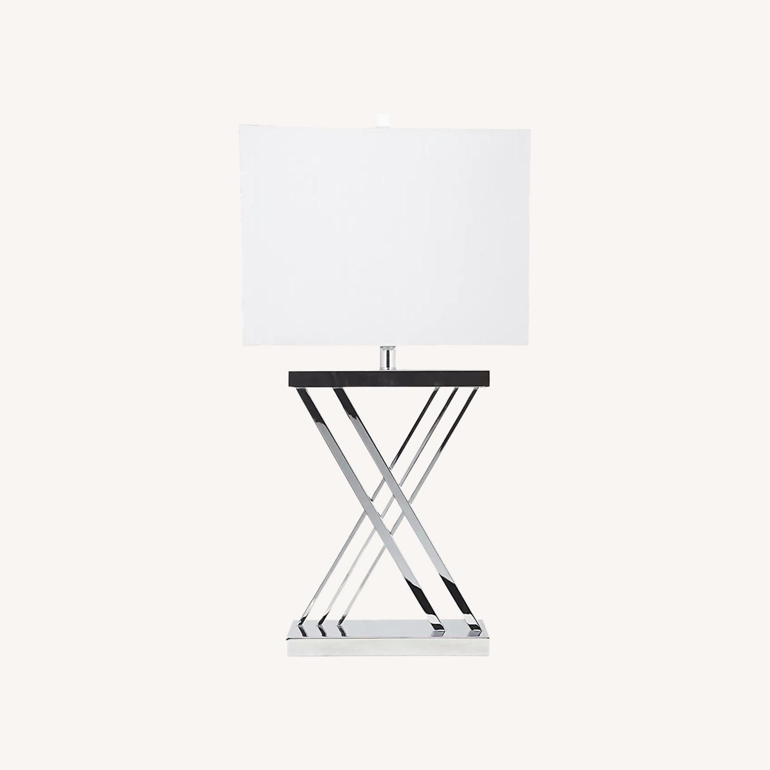 Rooms To Go Silver Place Side Table Lamp - image-0