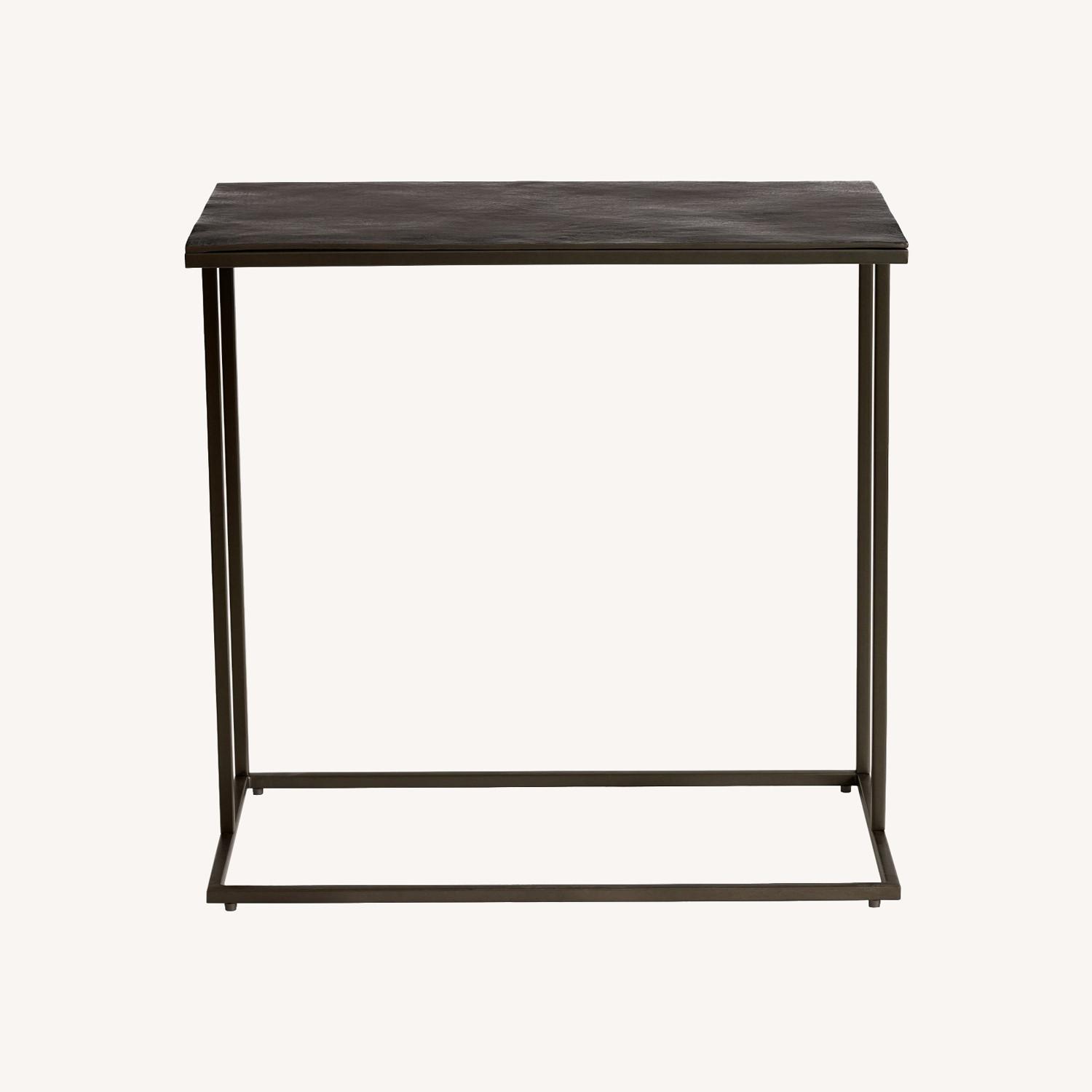 Pottery Barn Duke Rectangular Metal CTable AptDeco